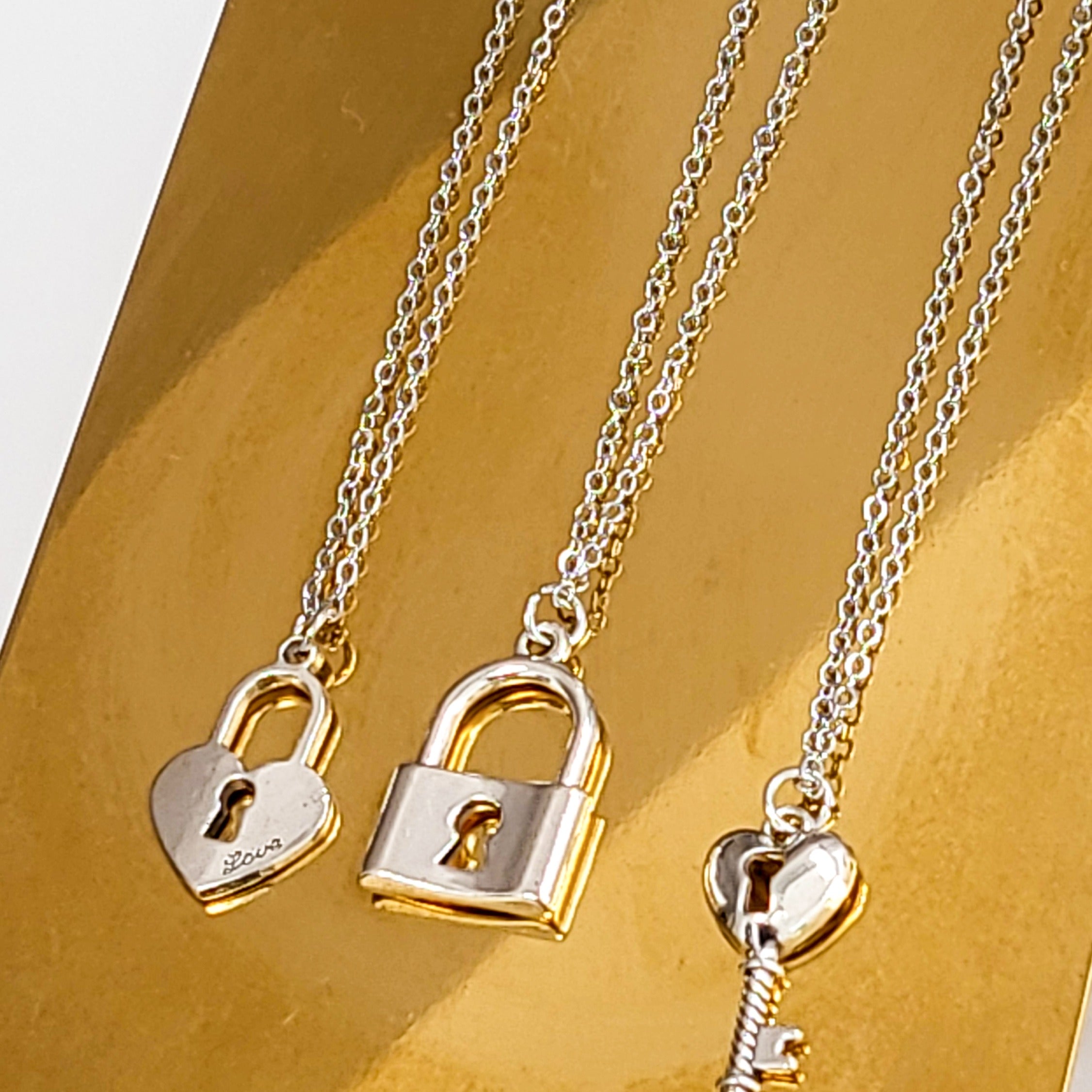 Trio Necklace Set Sliver