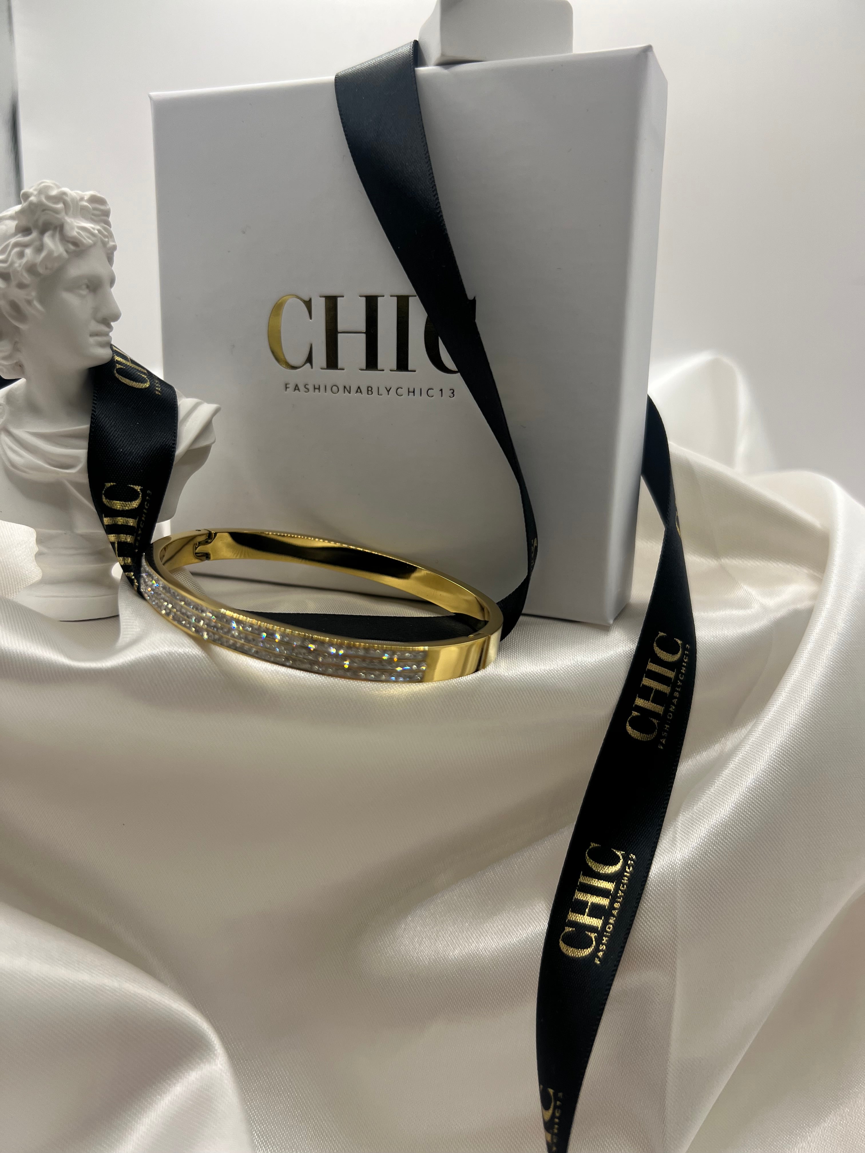 Gold Glitter Bangle