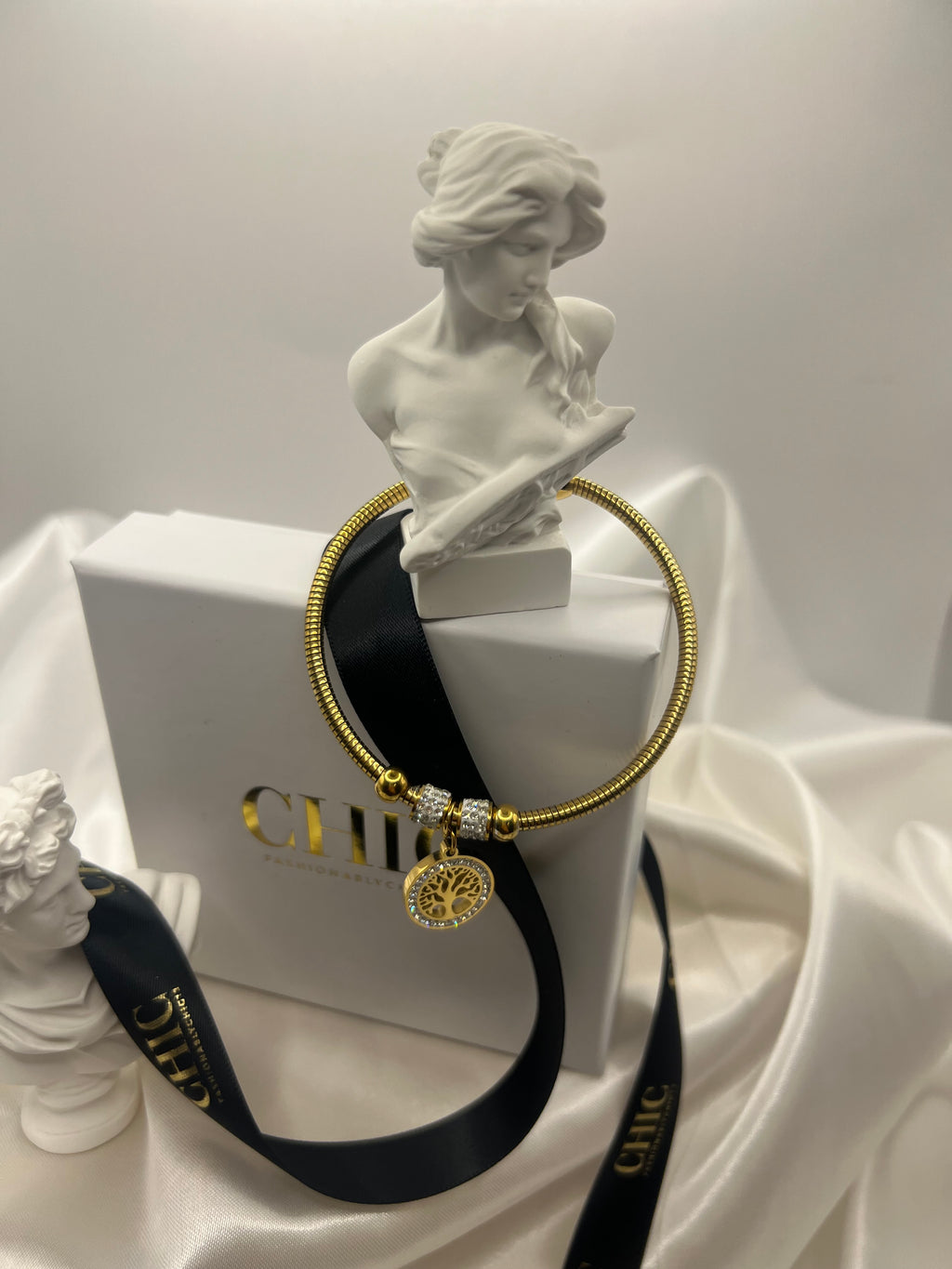 Tree of Life Gold Bangle