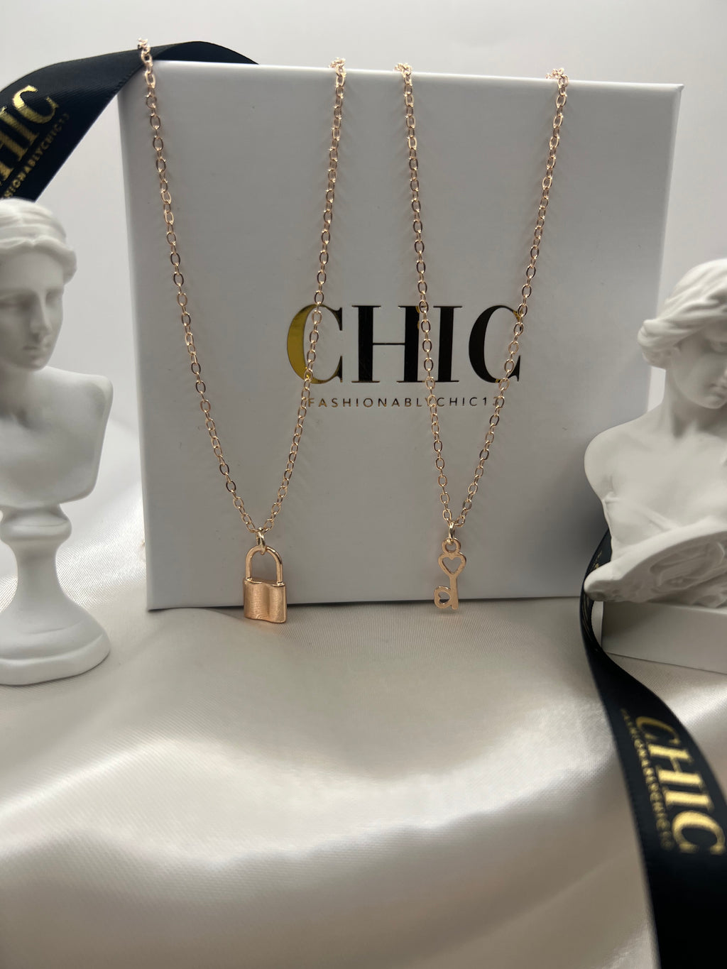 Padlock and Key Necklace