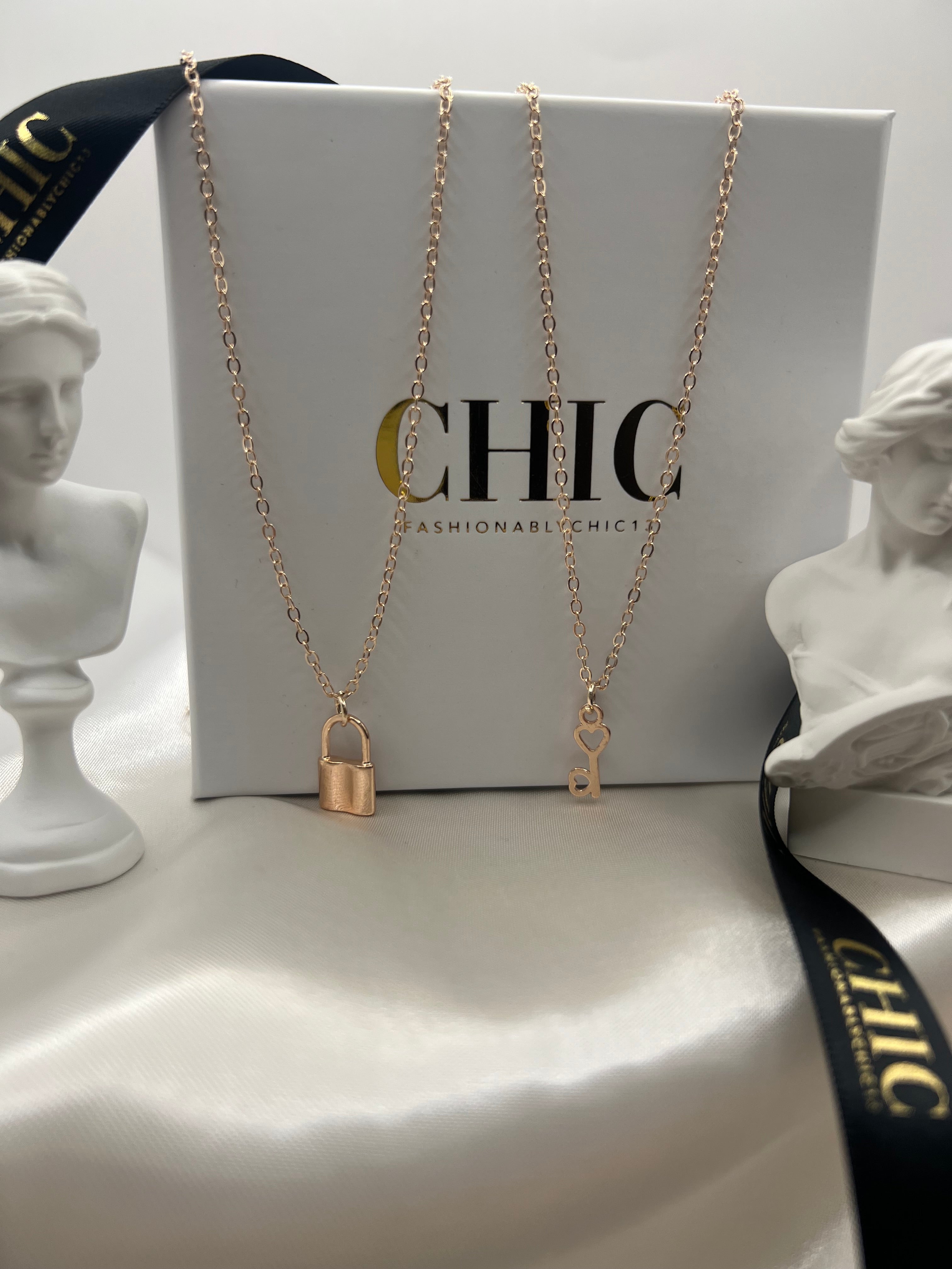 Padlock and Key Necklace