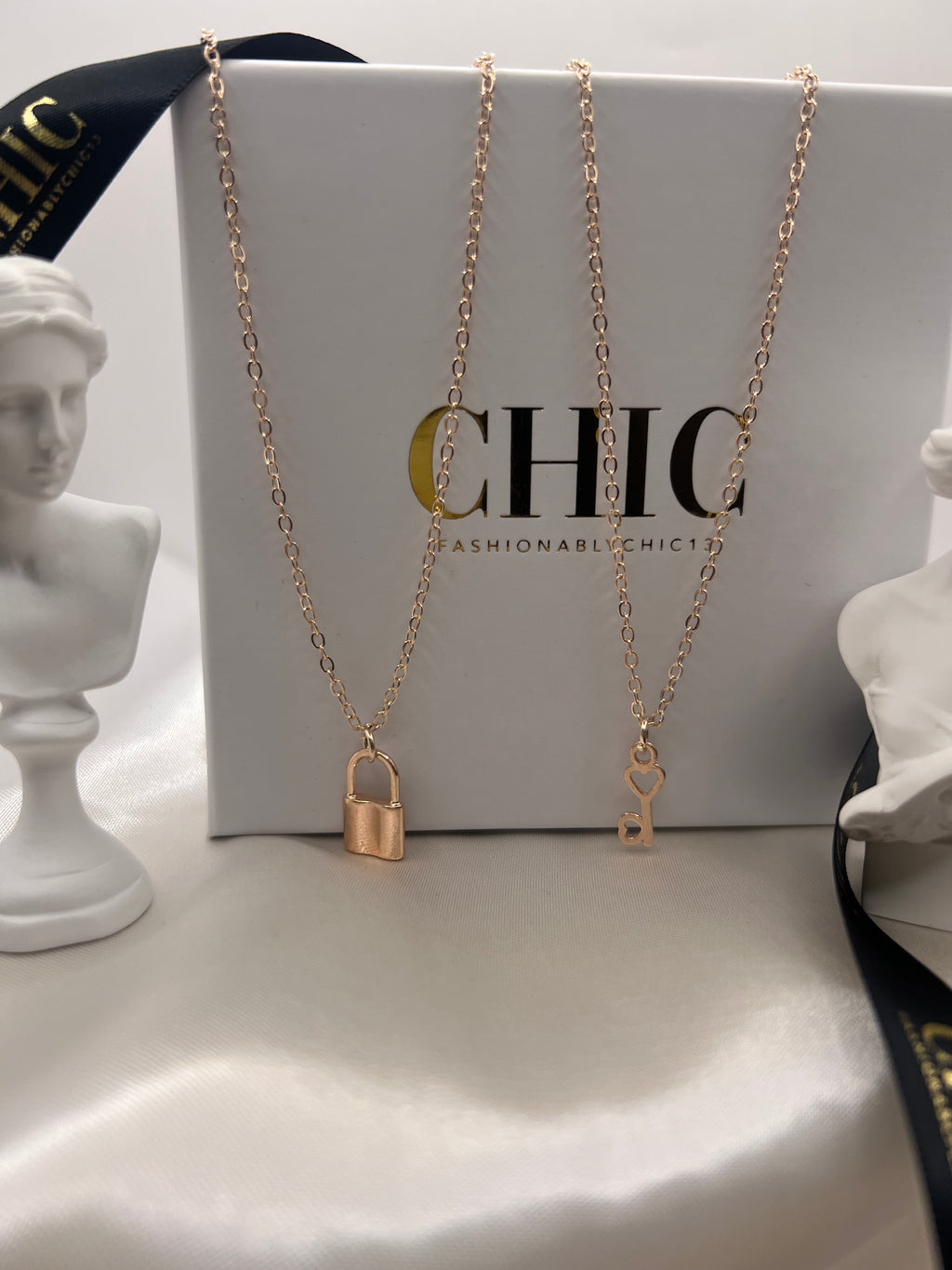 Padlock and Key Necklace