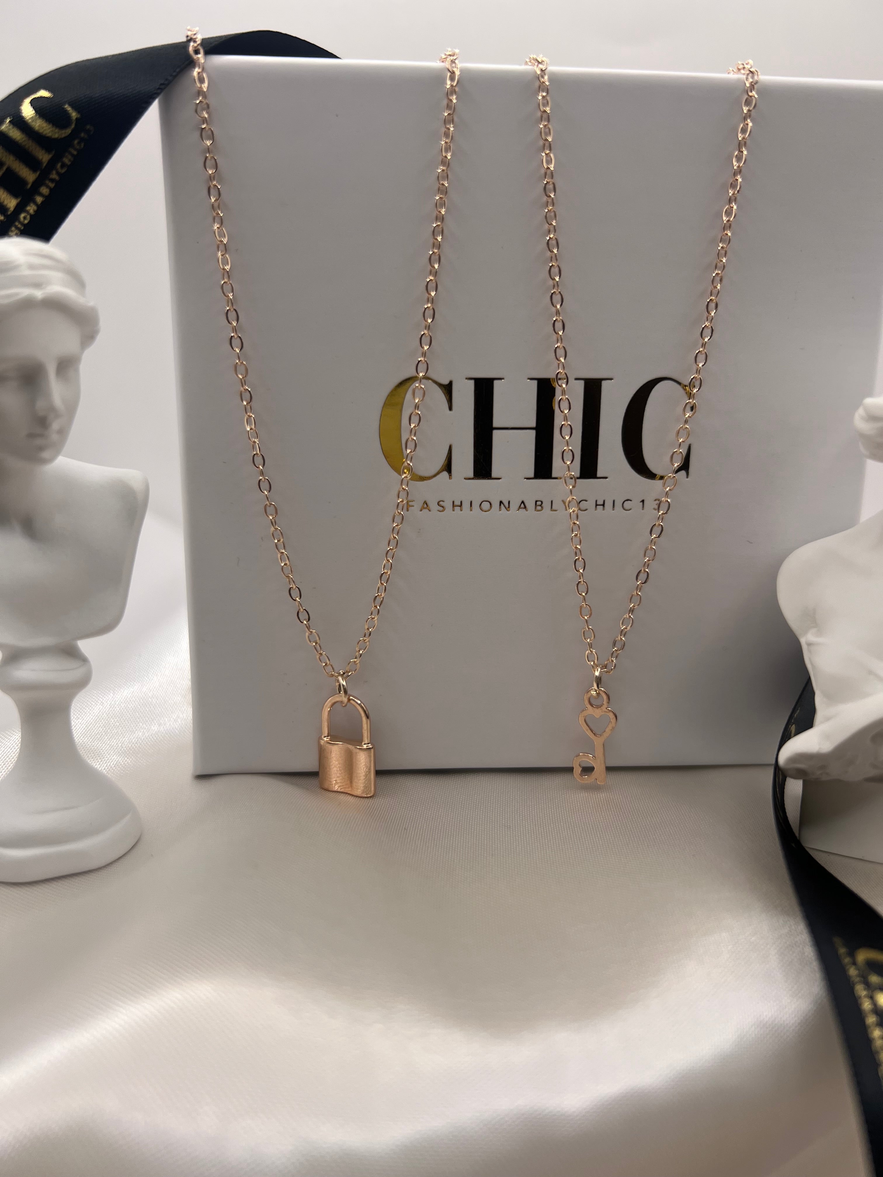 Padlock and Key Necklace