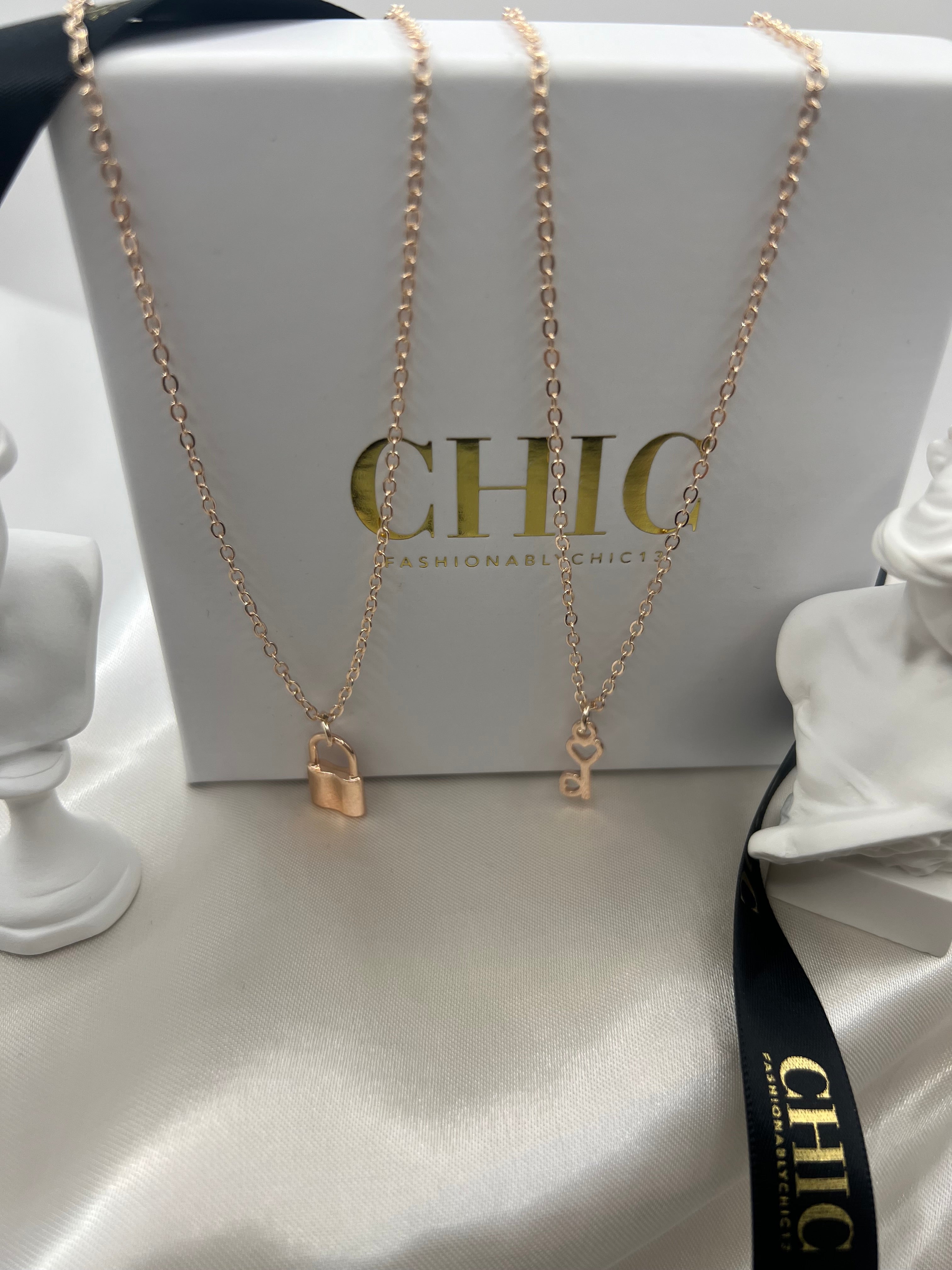 Padlock and Key Necklace