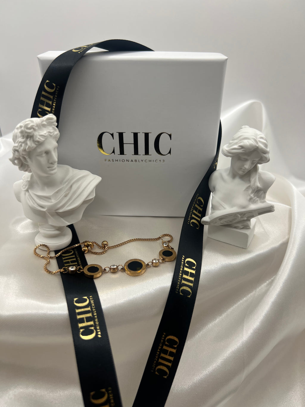 Gold Roman Numeral Adjustable Bracelet