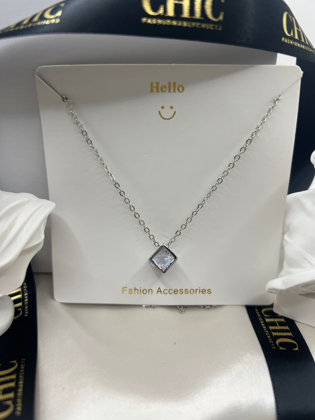 Square Sliver Necklace
