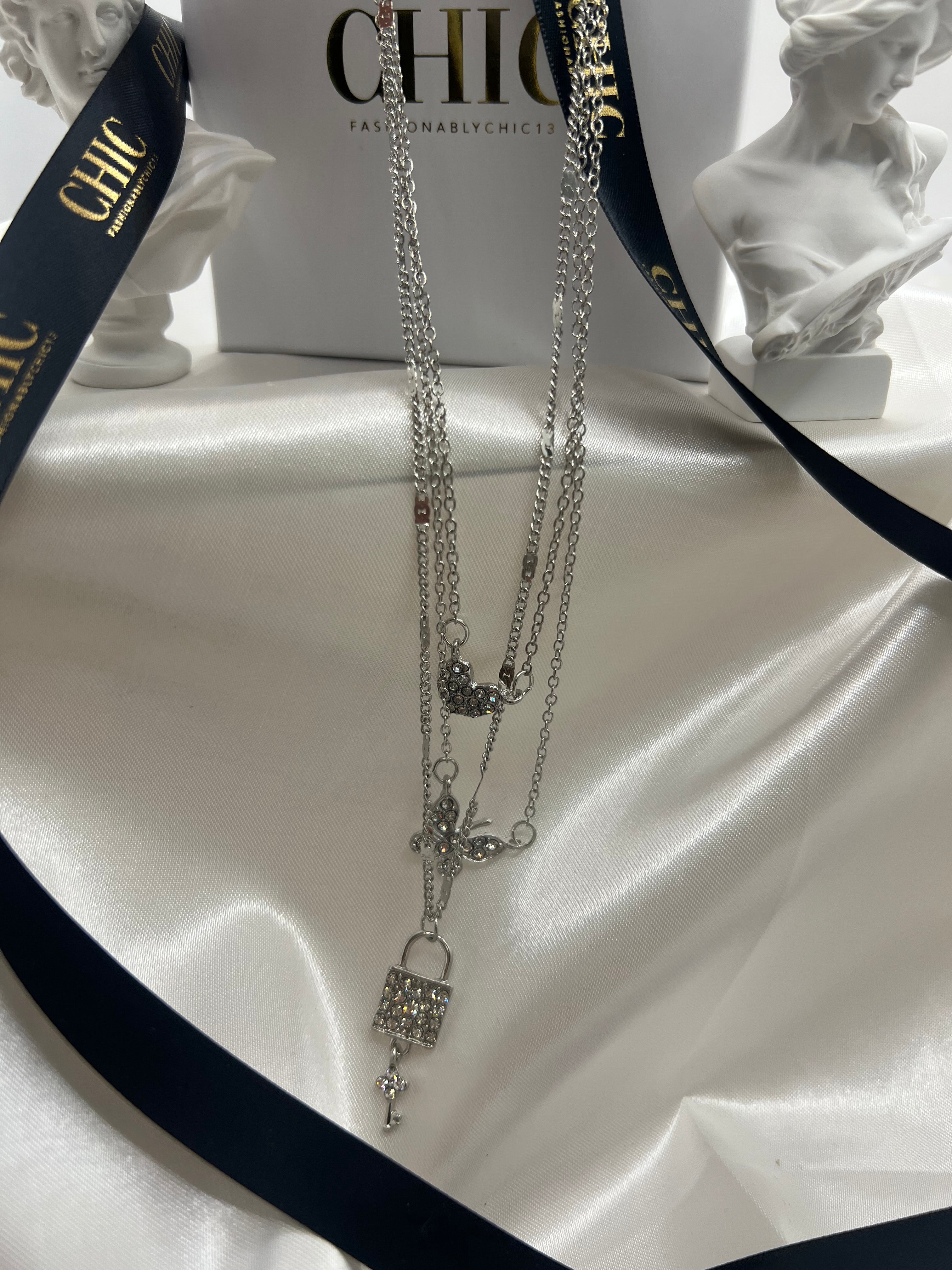 3 Connect Sliver Necklace