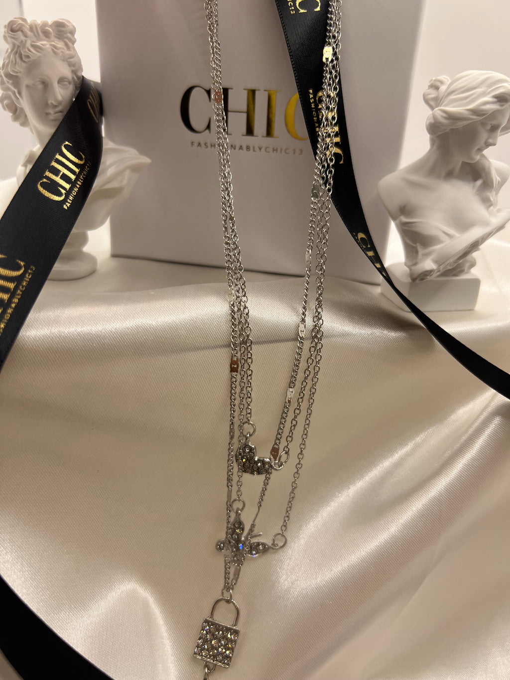 3 Connect Sliver Necklace