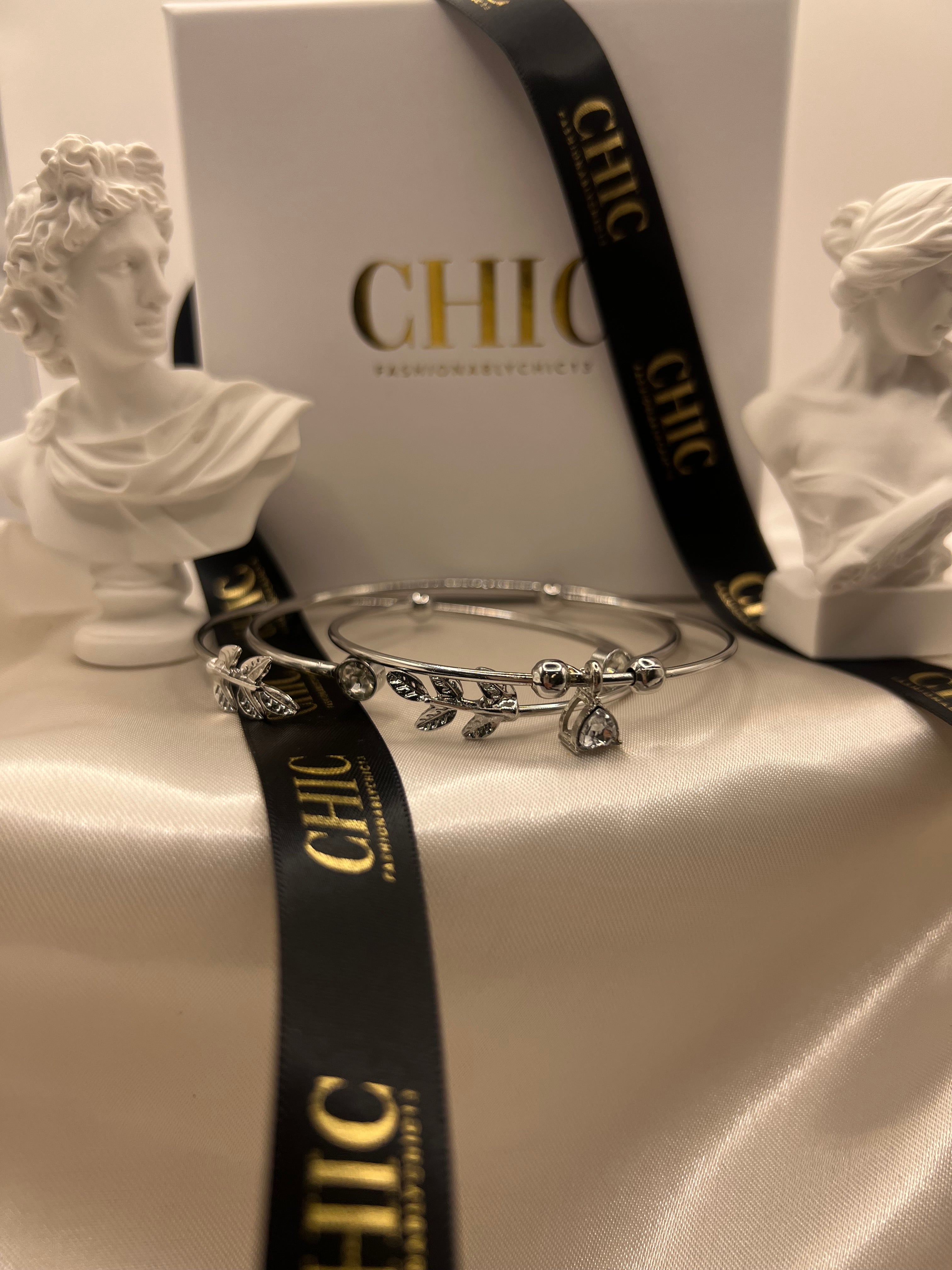 Set of 2 Sliver Bangle Bracelet