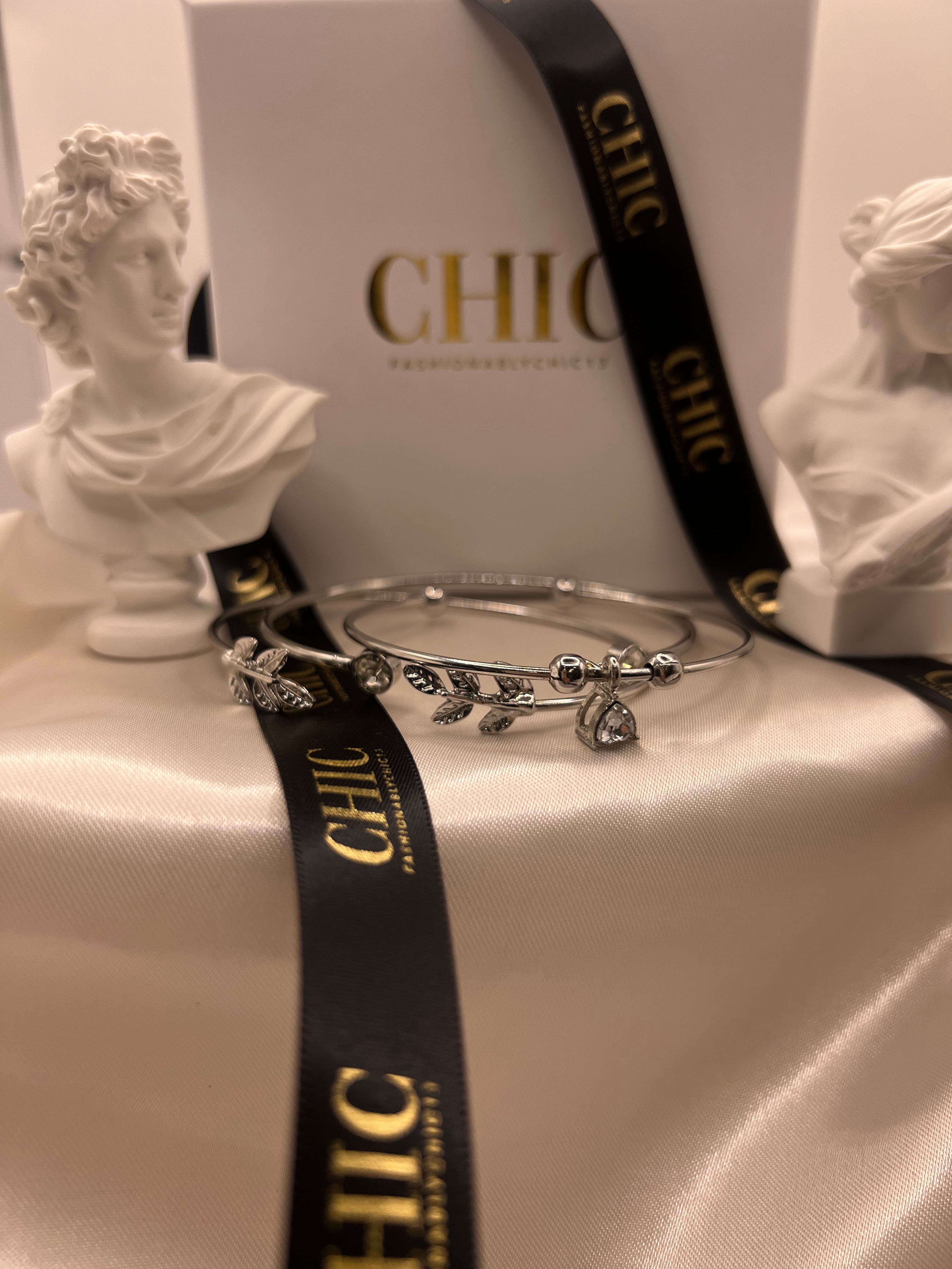 Set of 2 Sliver Bangle Bracelet