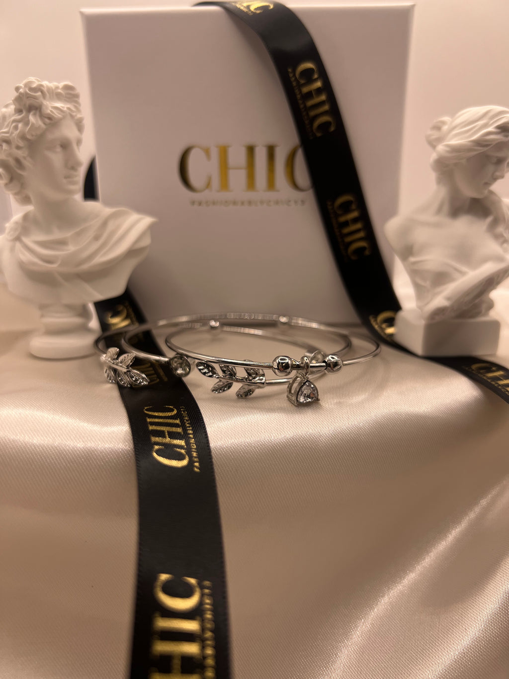 Set of 2 Sliver Bangle Bracelet