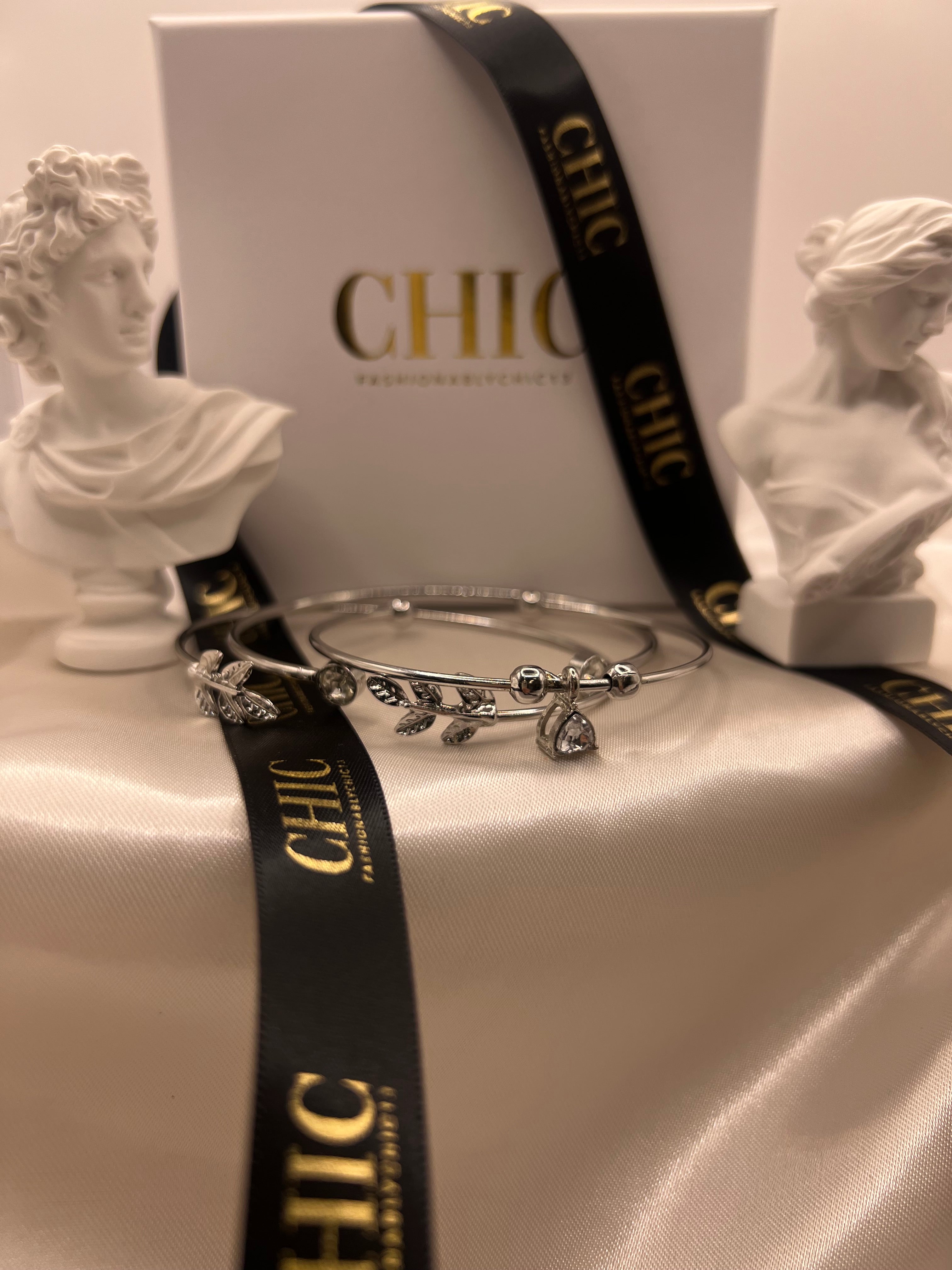 Set of 2 Sliver Bangle Bracelet