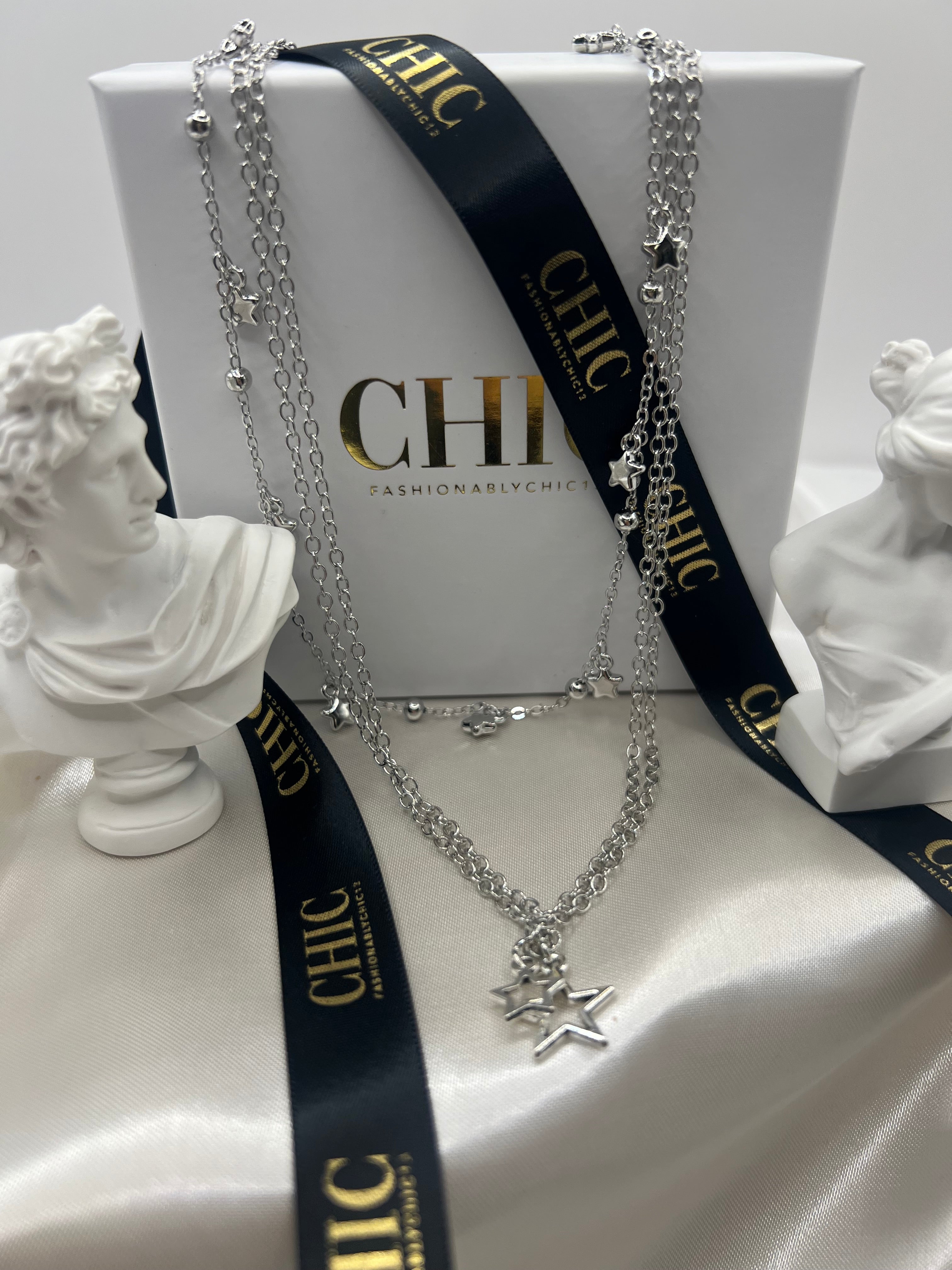 Trio Necklace Star Set