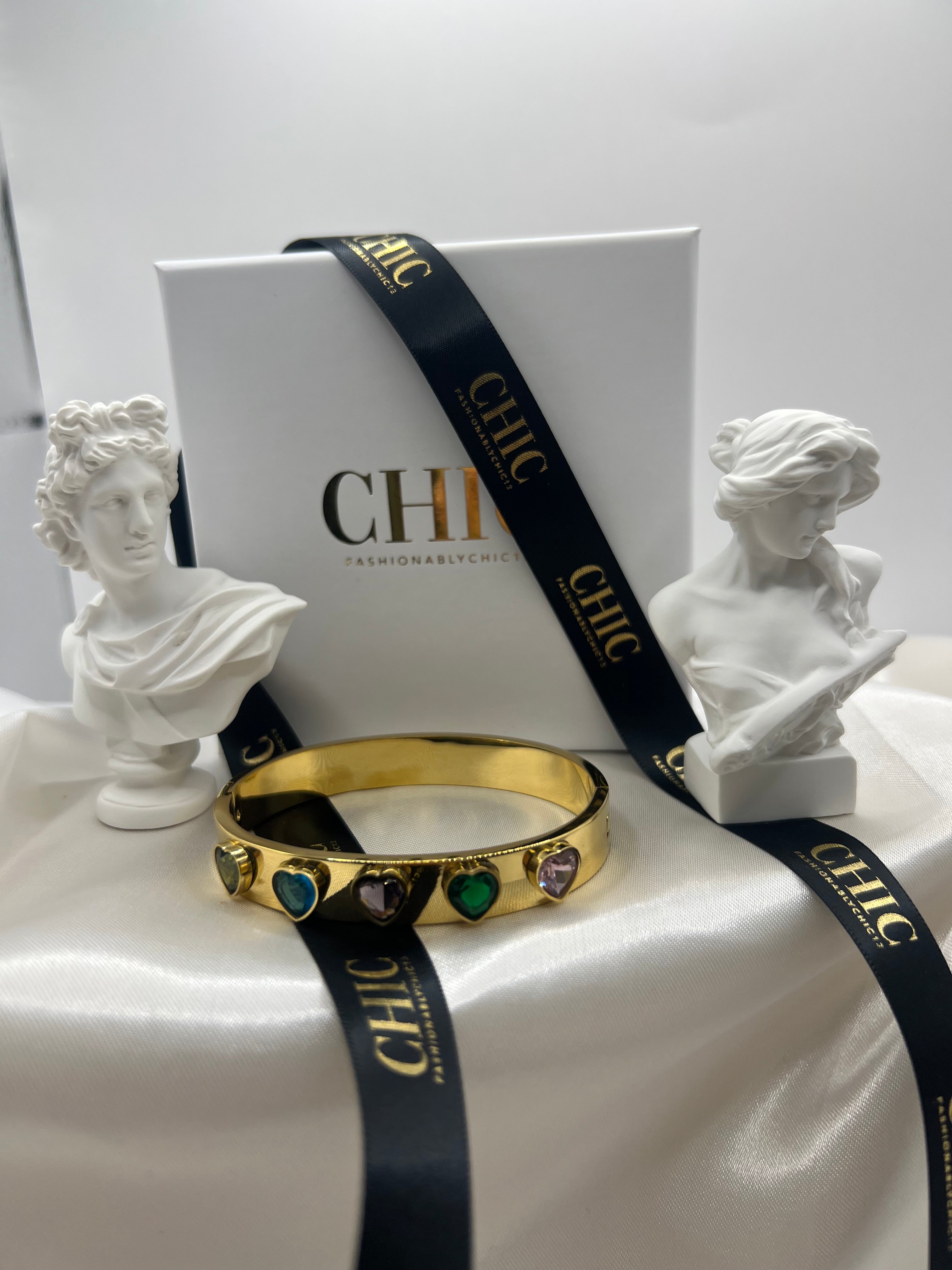 Multi- Coloured Gold Bangle
