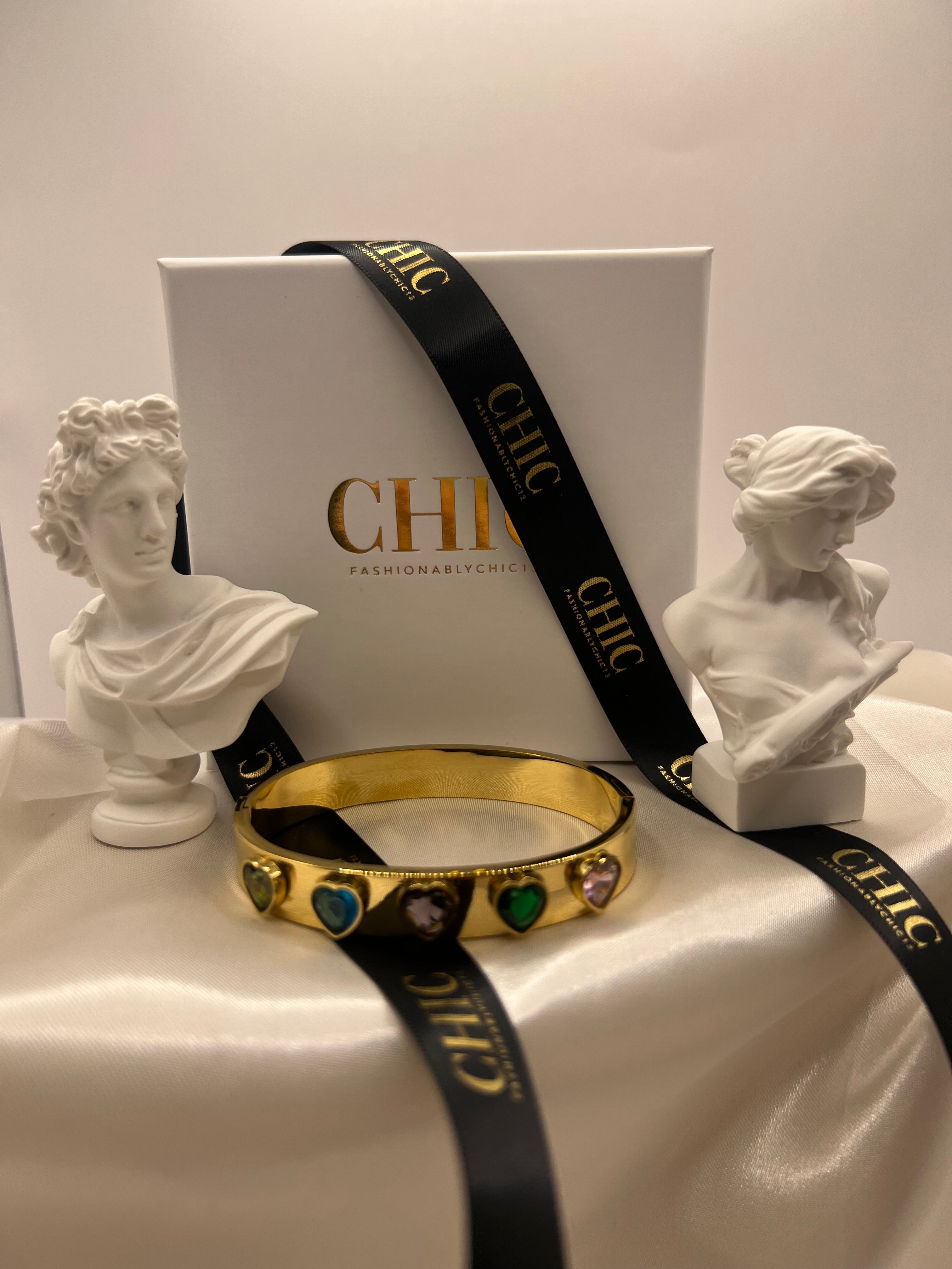 Multi- Coloured Gold Bangle