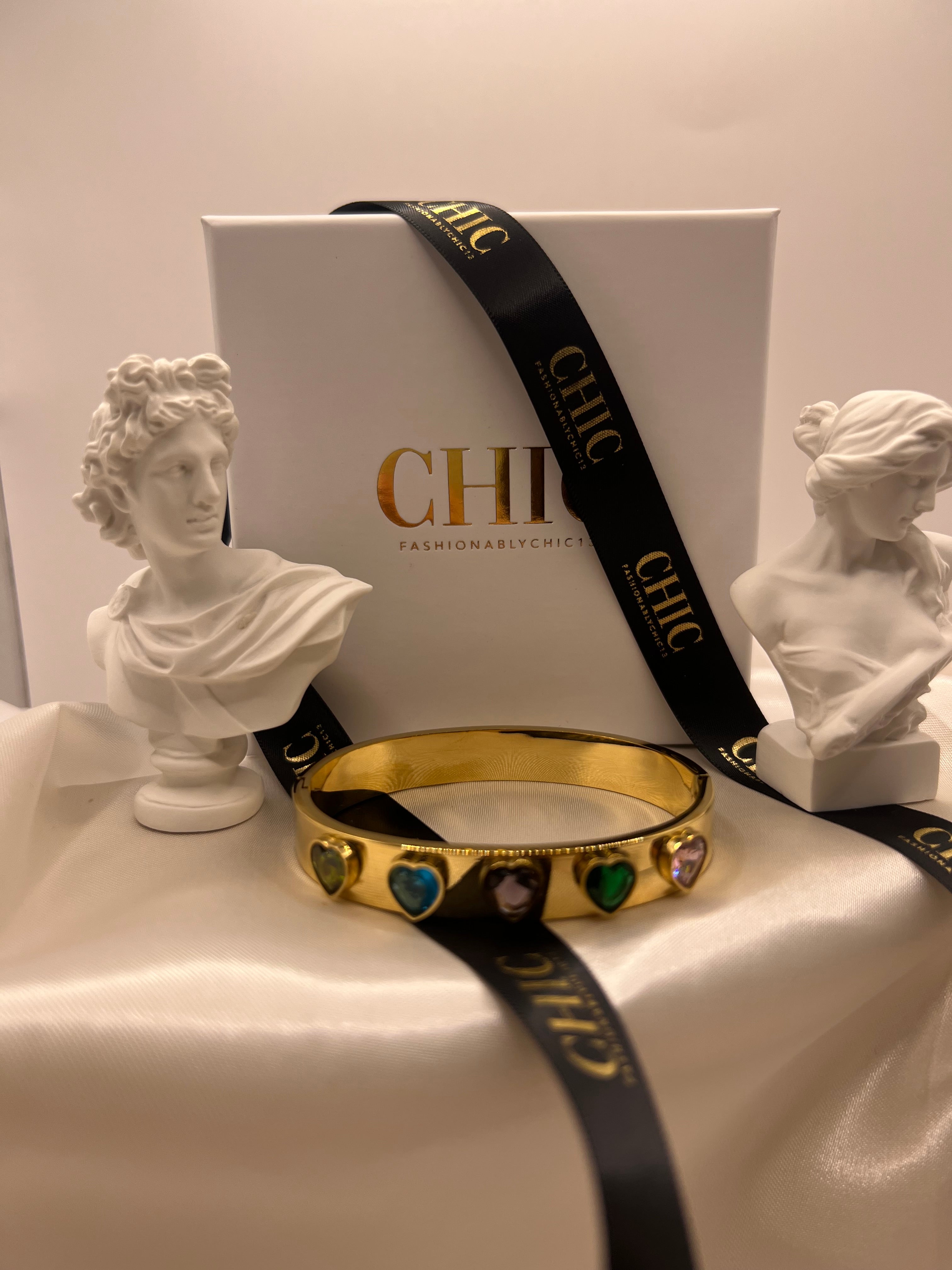 Multi- Coloured Gold Bangle