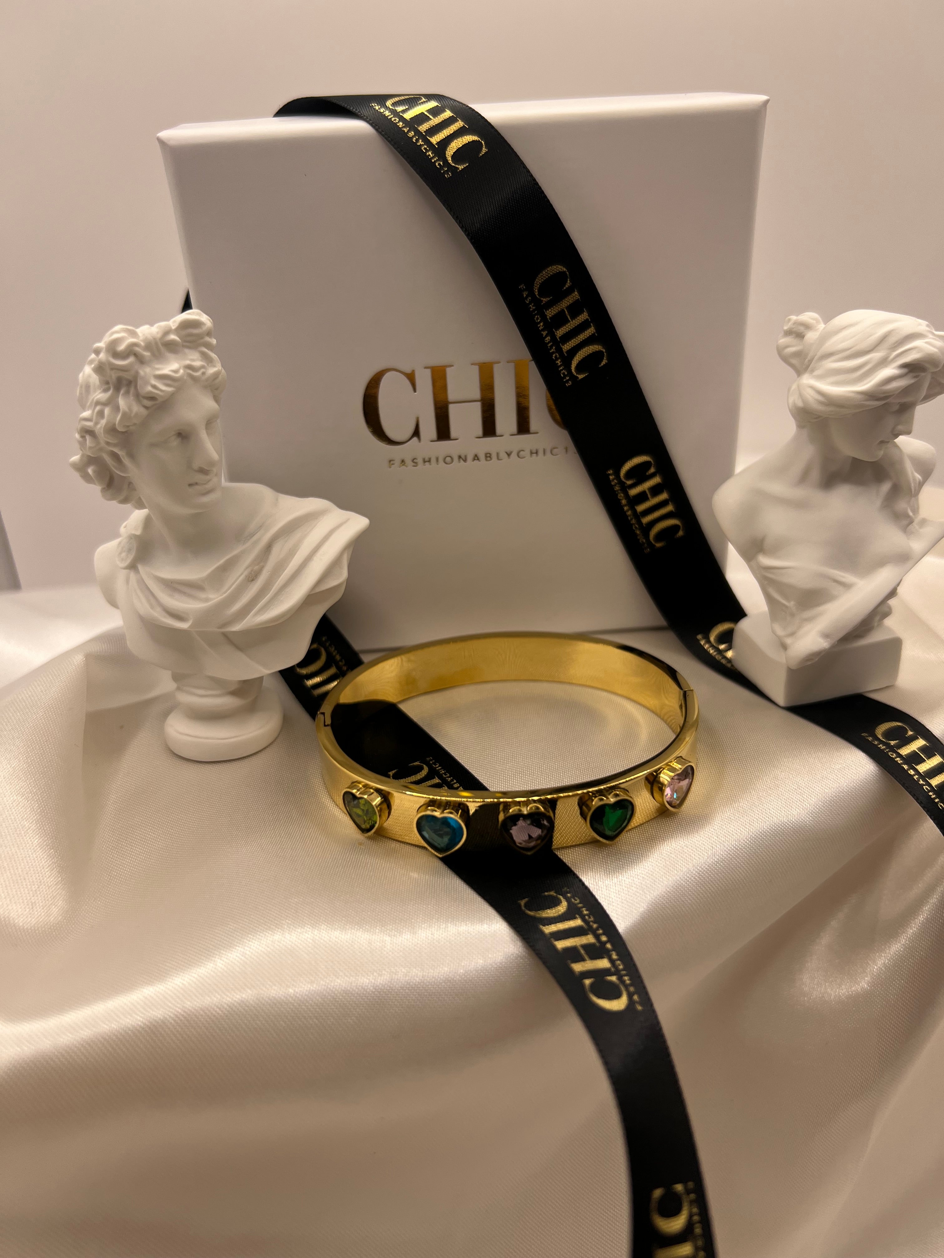 Multi- Coloured Gold Bangle