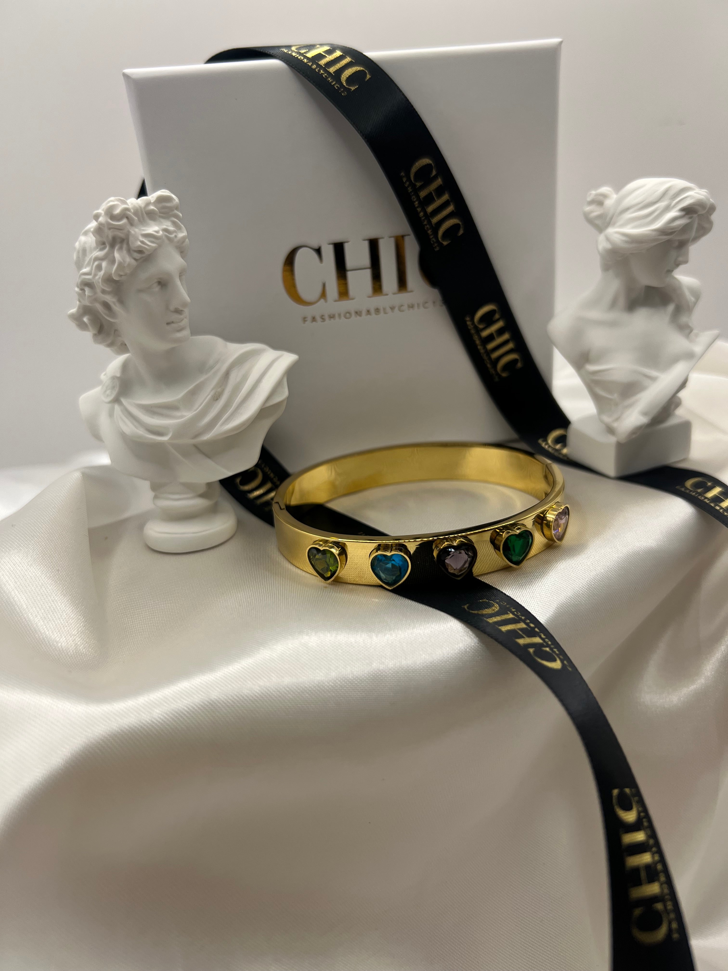 Multi- Coloured Gold Bangle