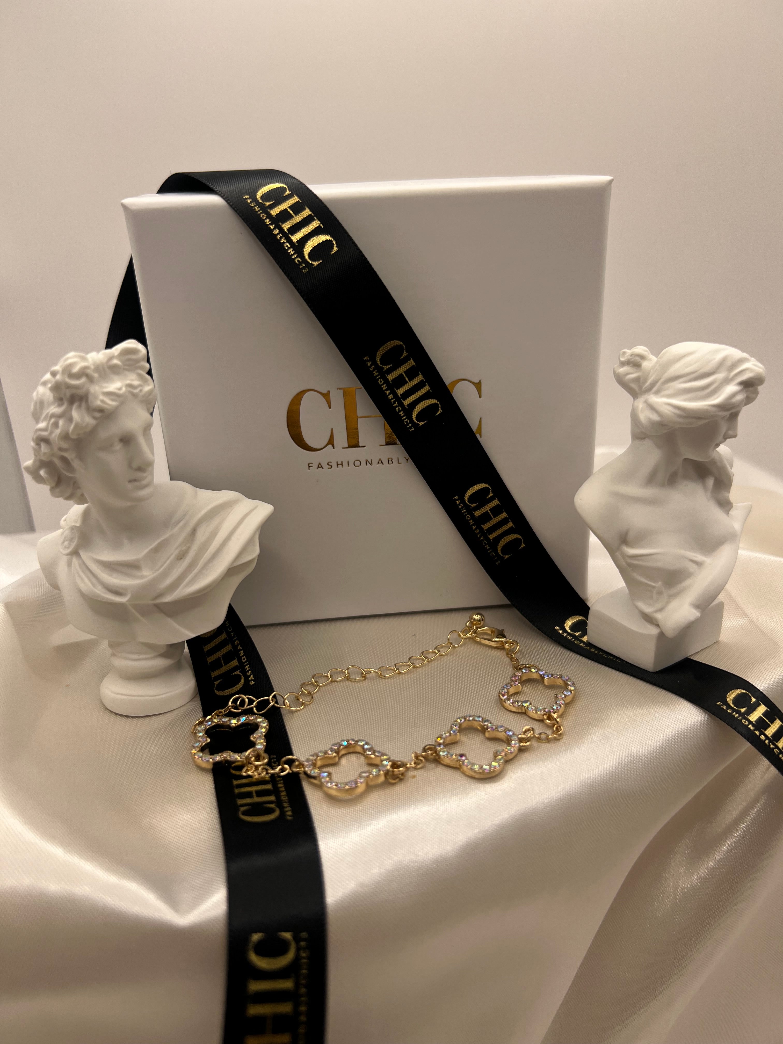 Gold Glitter No fill Bracelet