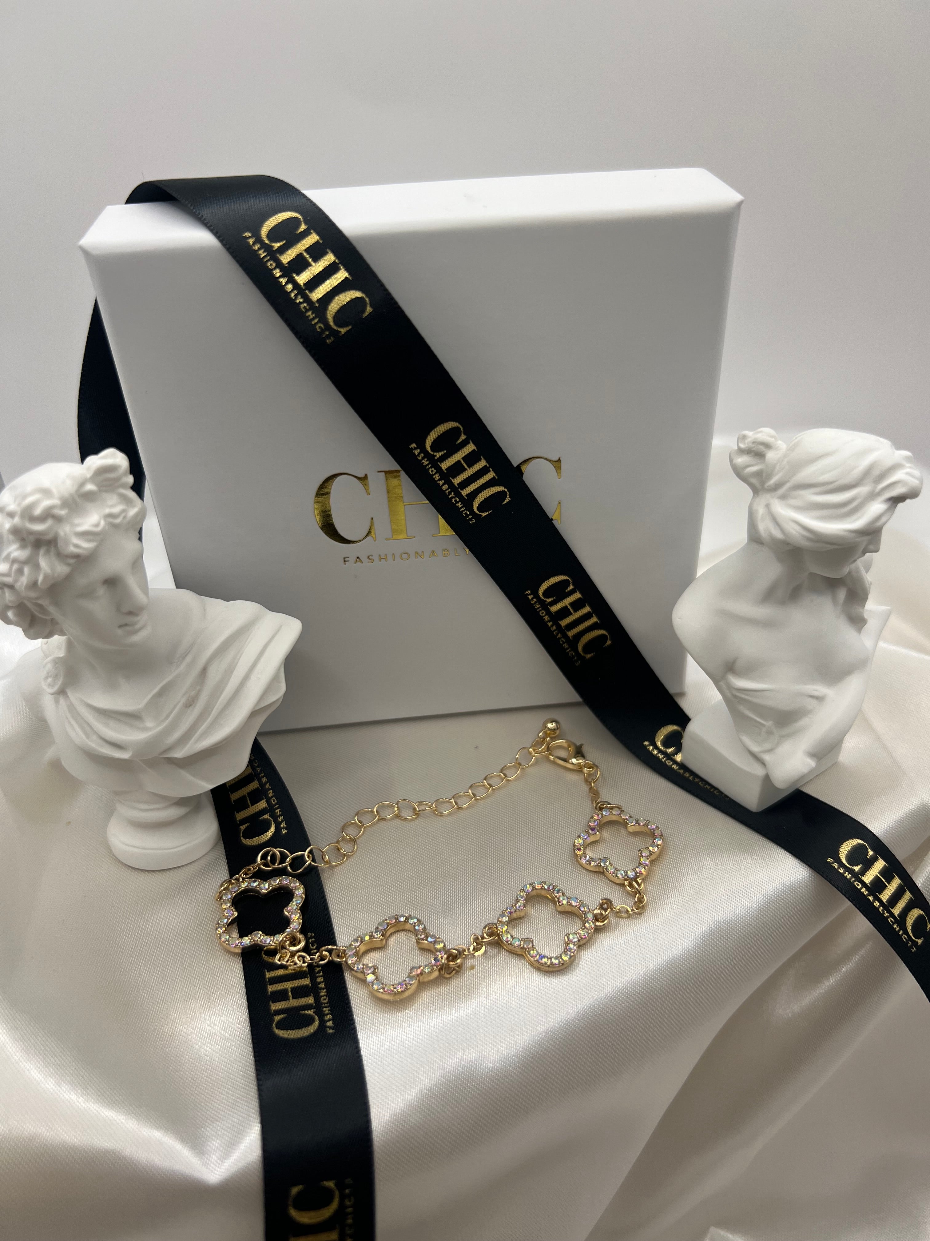 Gold Glitter No fill Bracelet