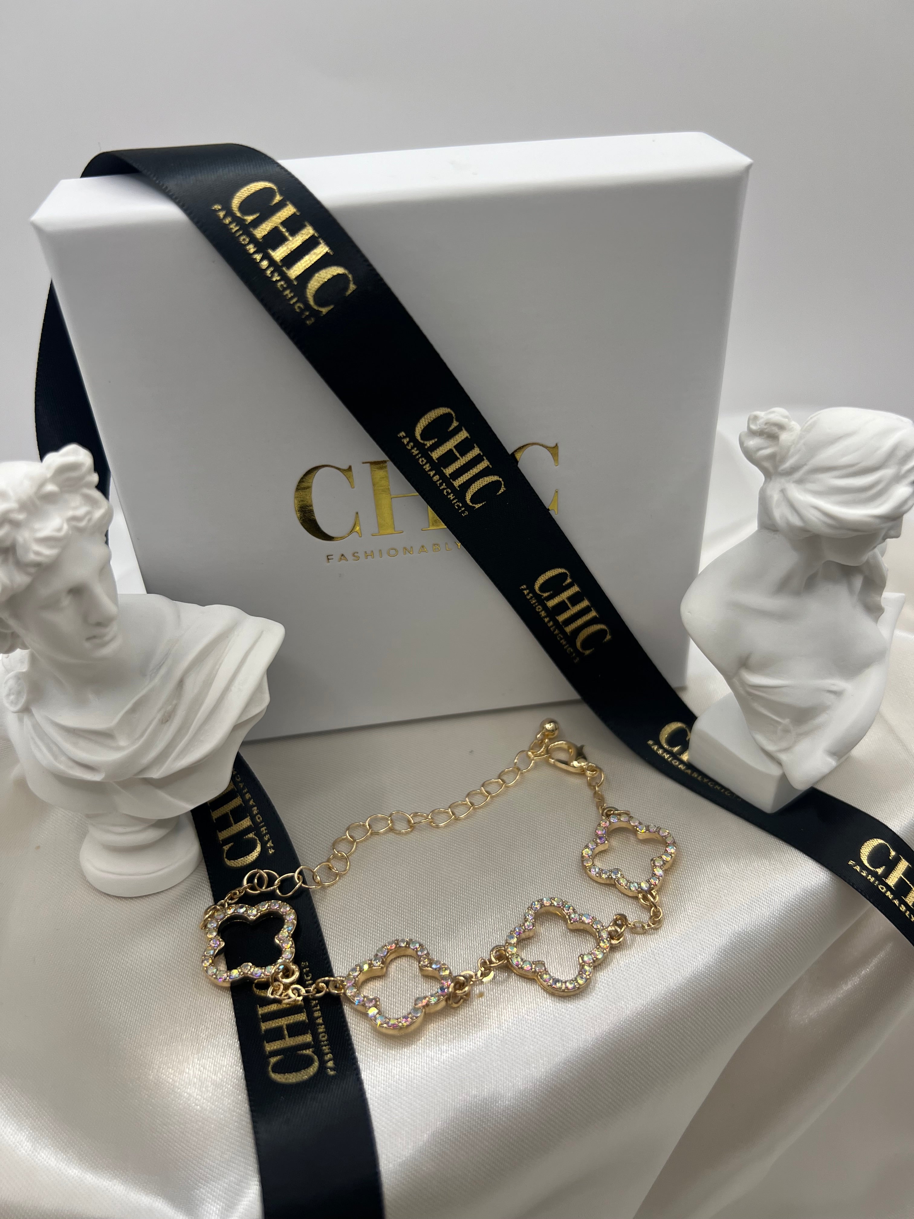 Gold Glitter No fill Bracelet