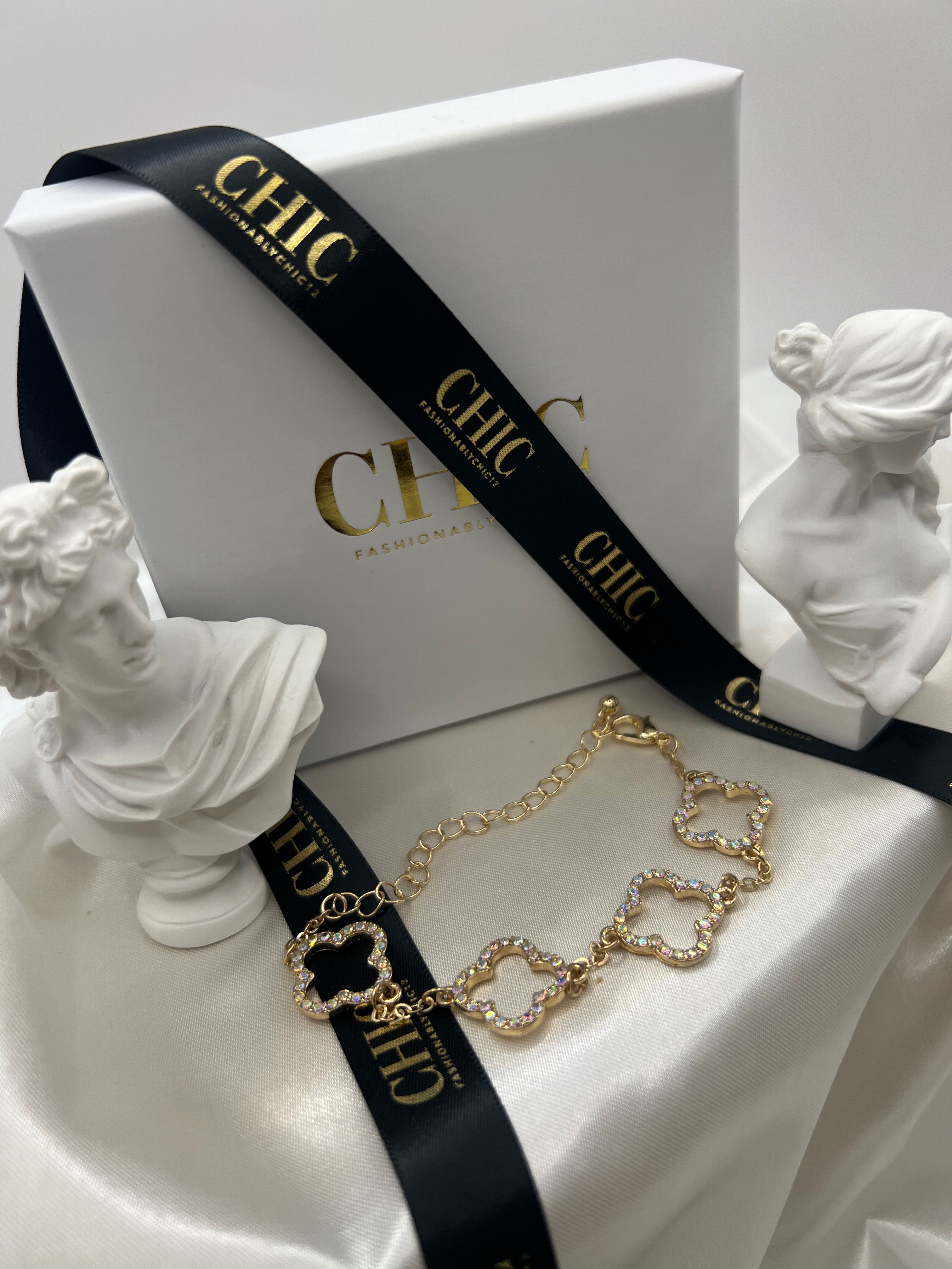 Gold Glitter No fill Bracelet