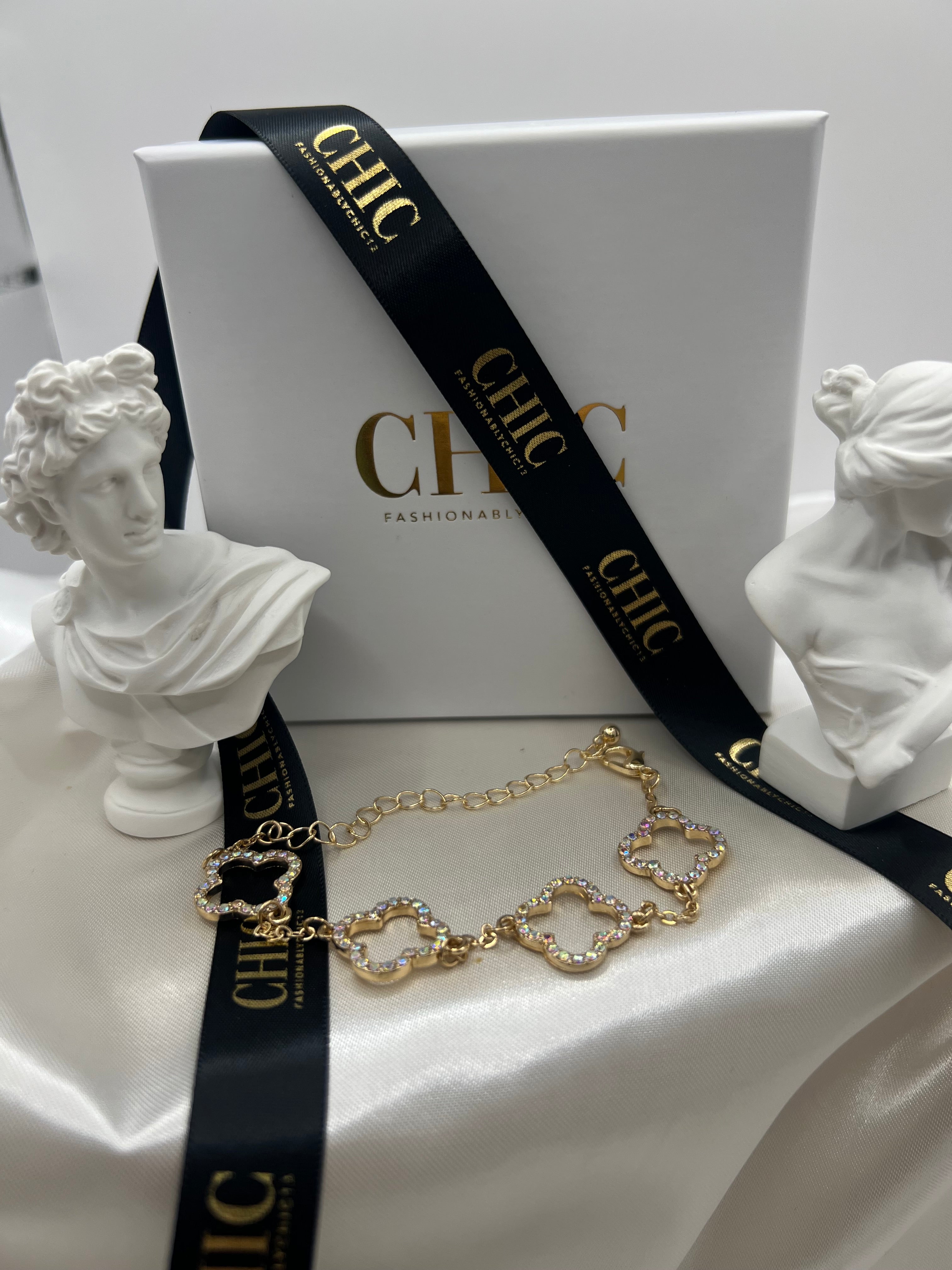 Gold Glitter No fill Bracelet