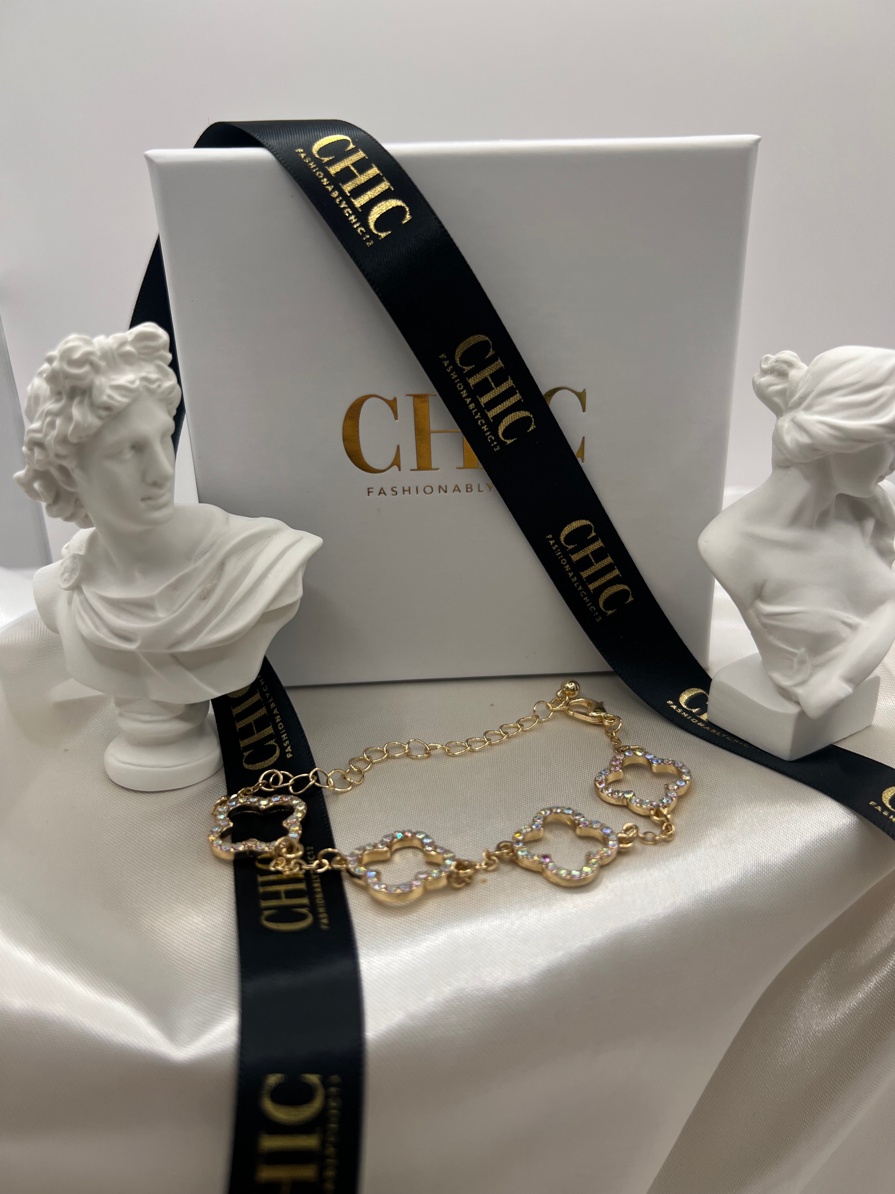 Gold Glitter No fill Bracelet