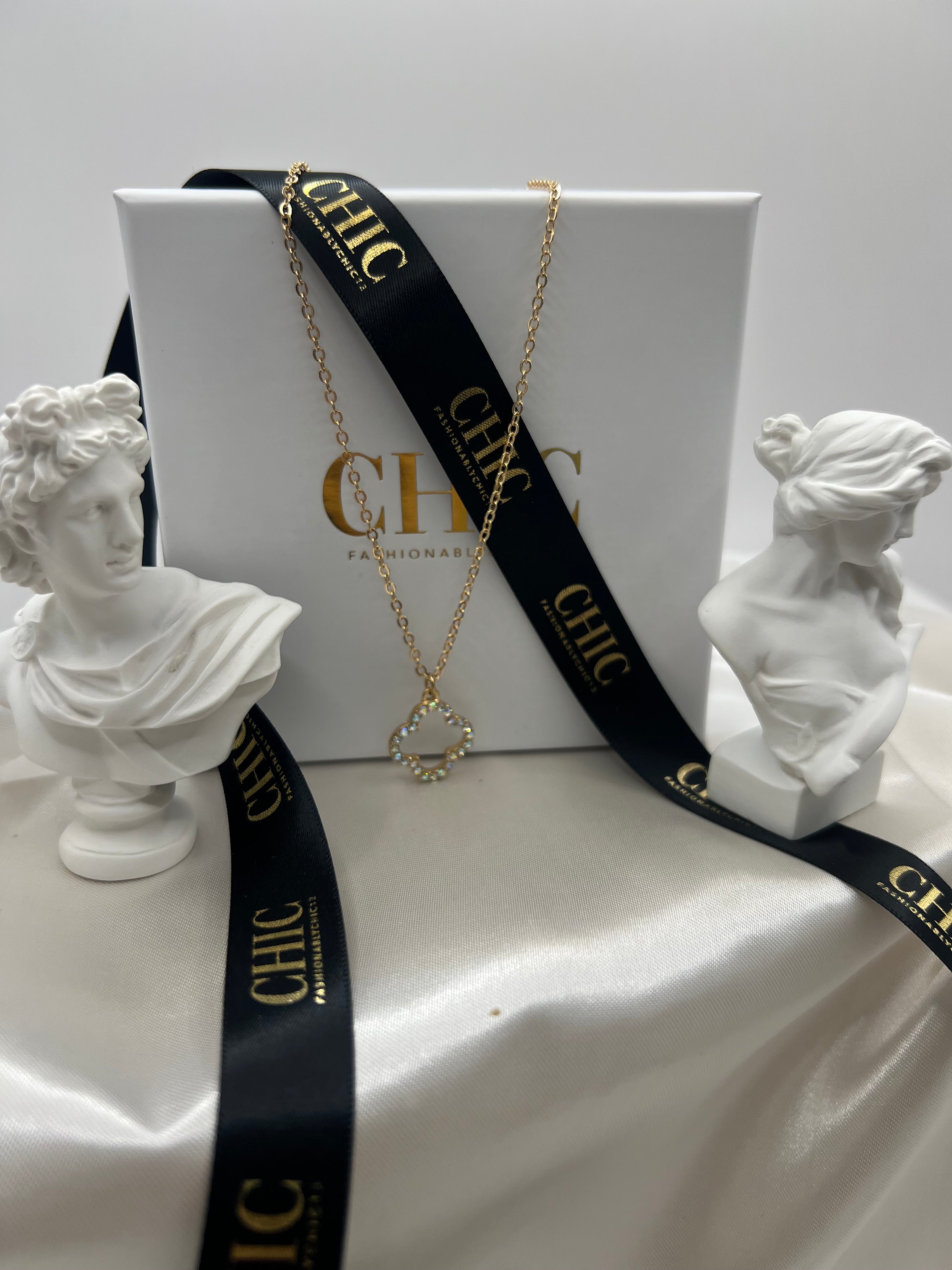 Gold and Glitter No Fill Necklace