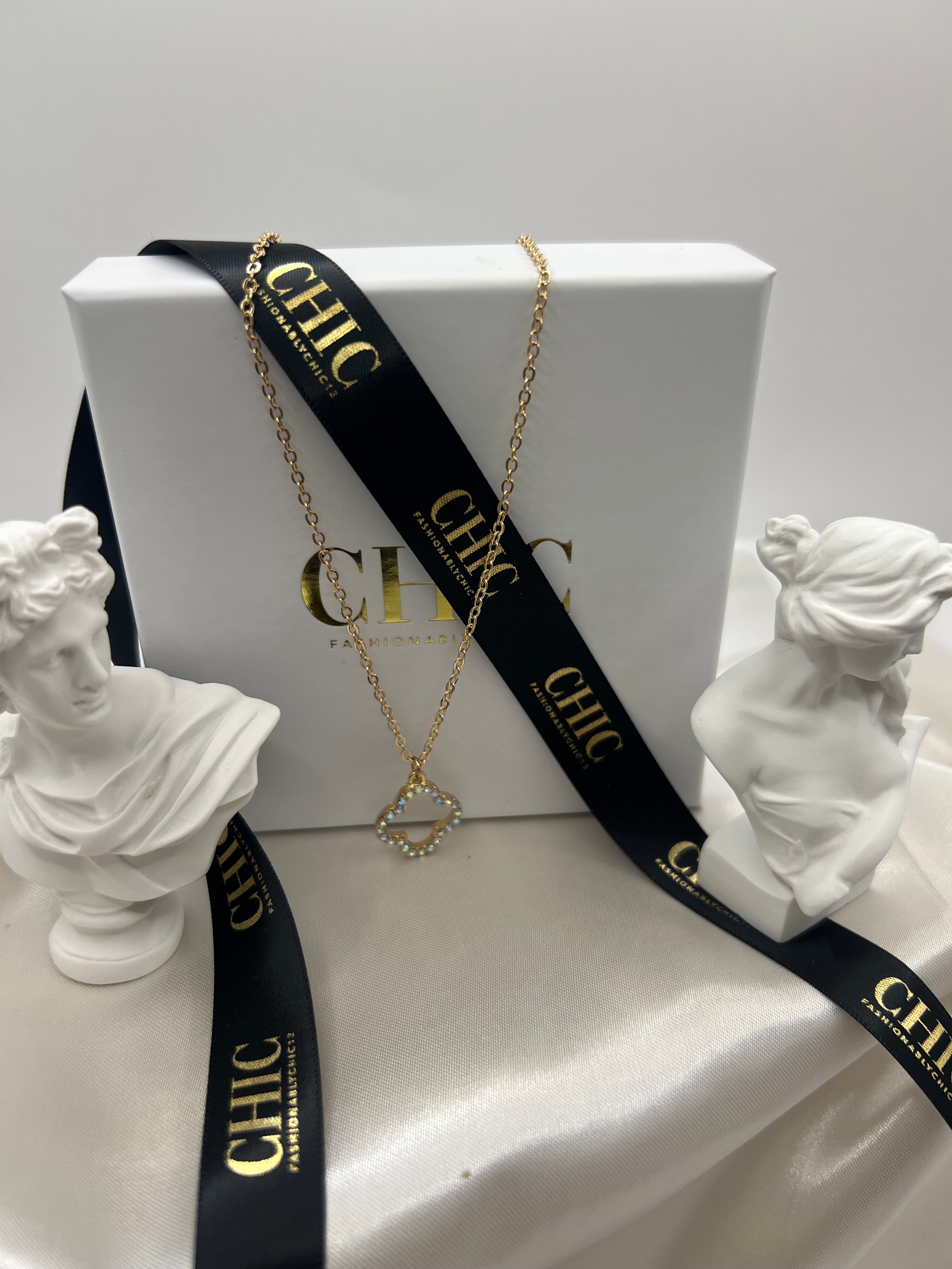 Gold and Glitter No Fill Necklace