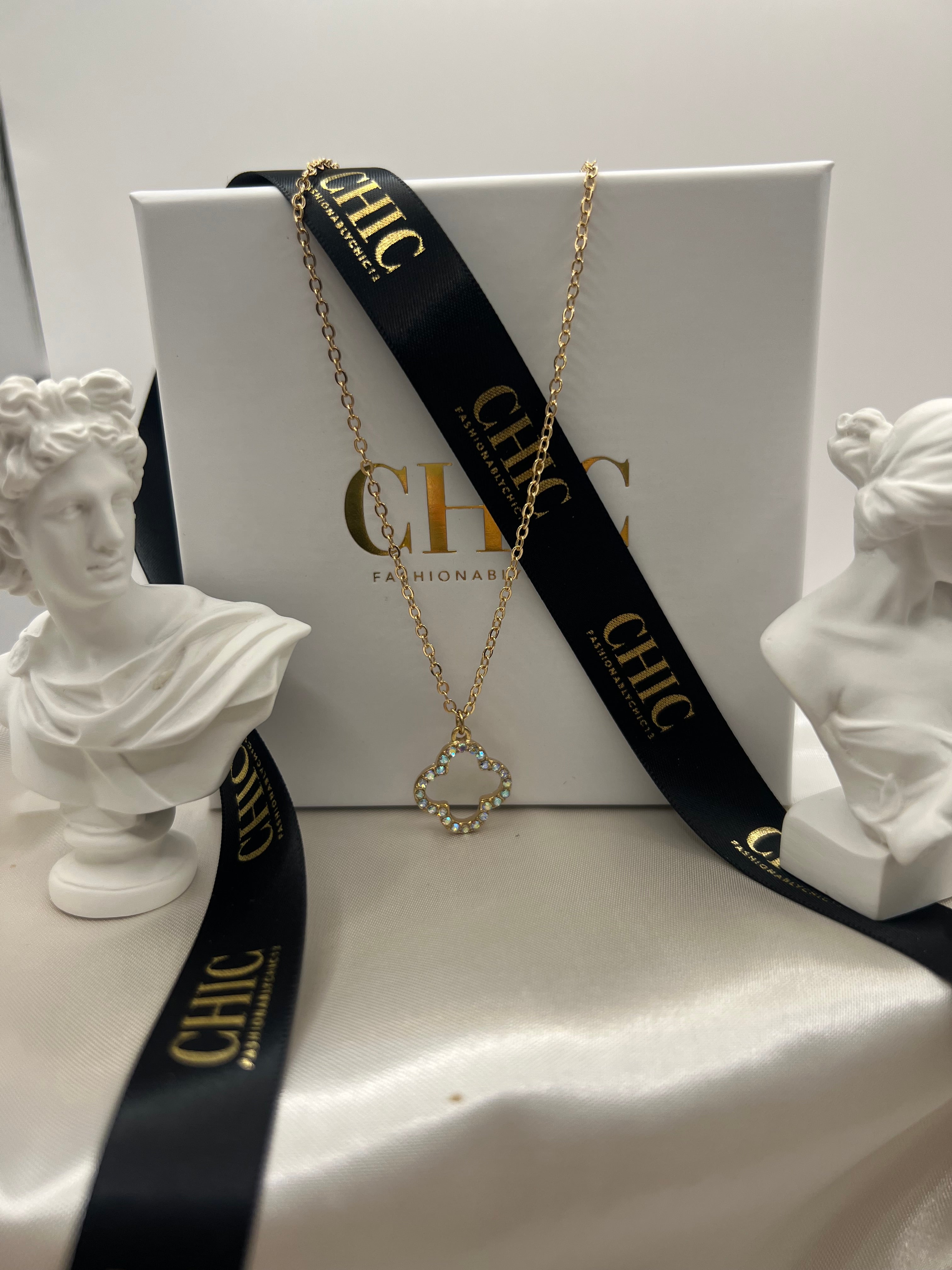 Gold and Glitter No Fill Necklace