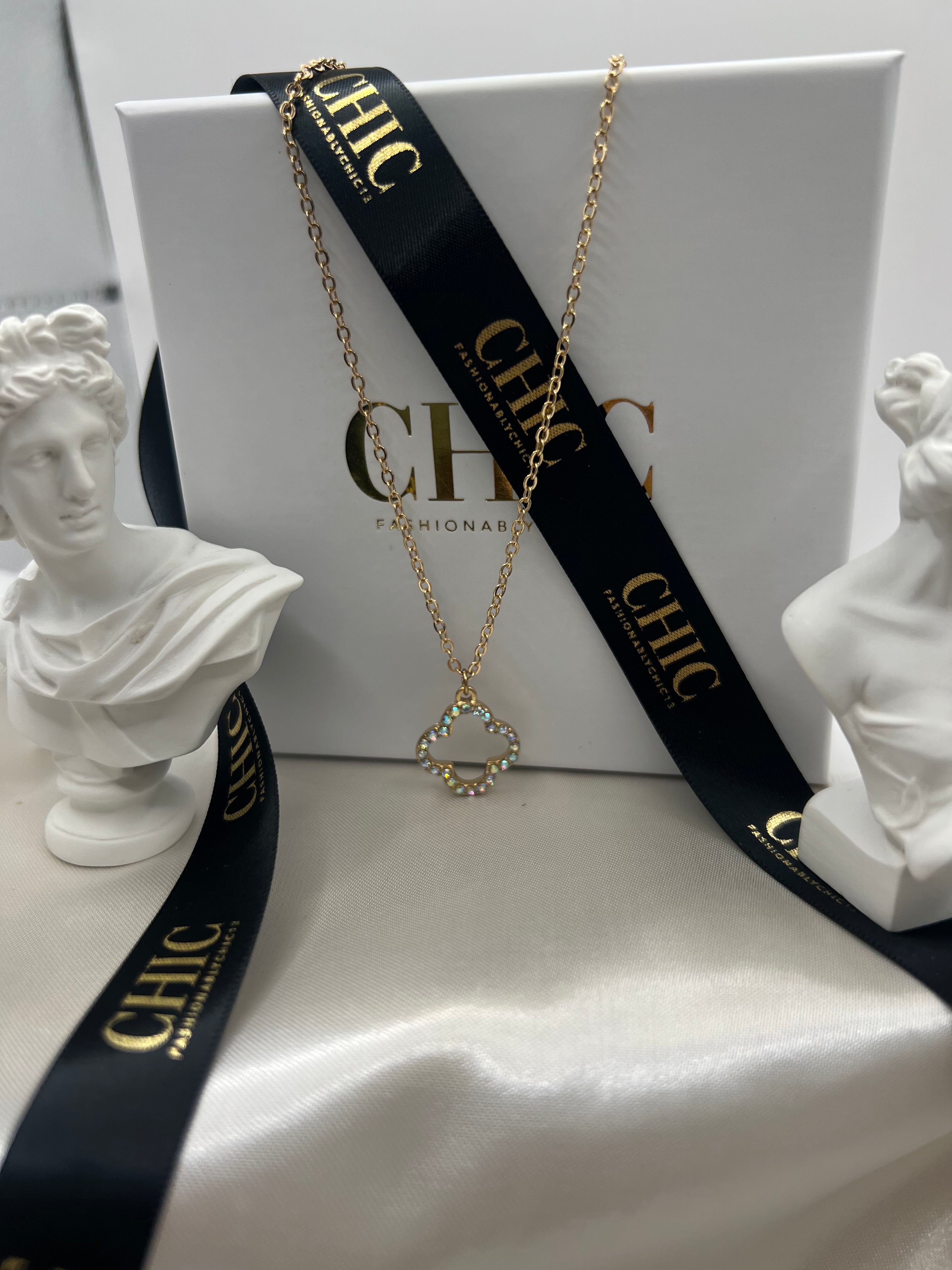 Gold and Glitter No Fill Necklace