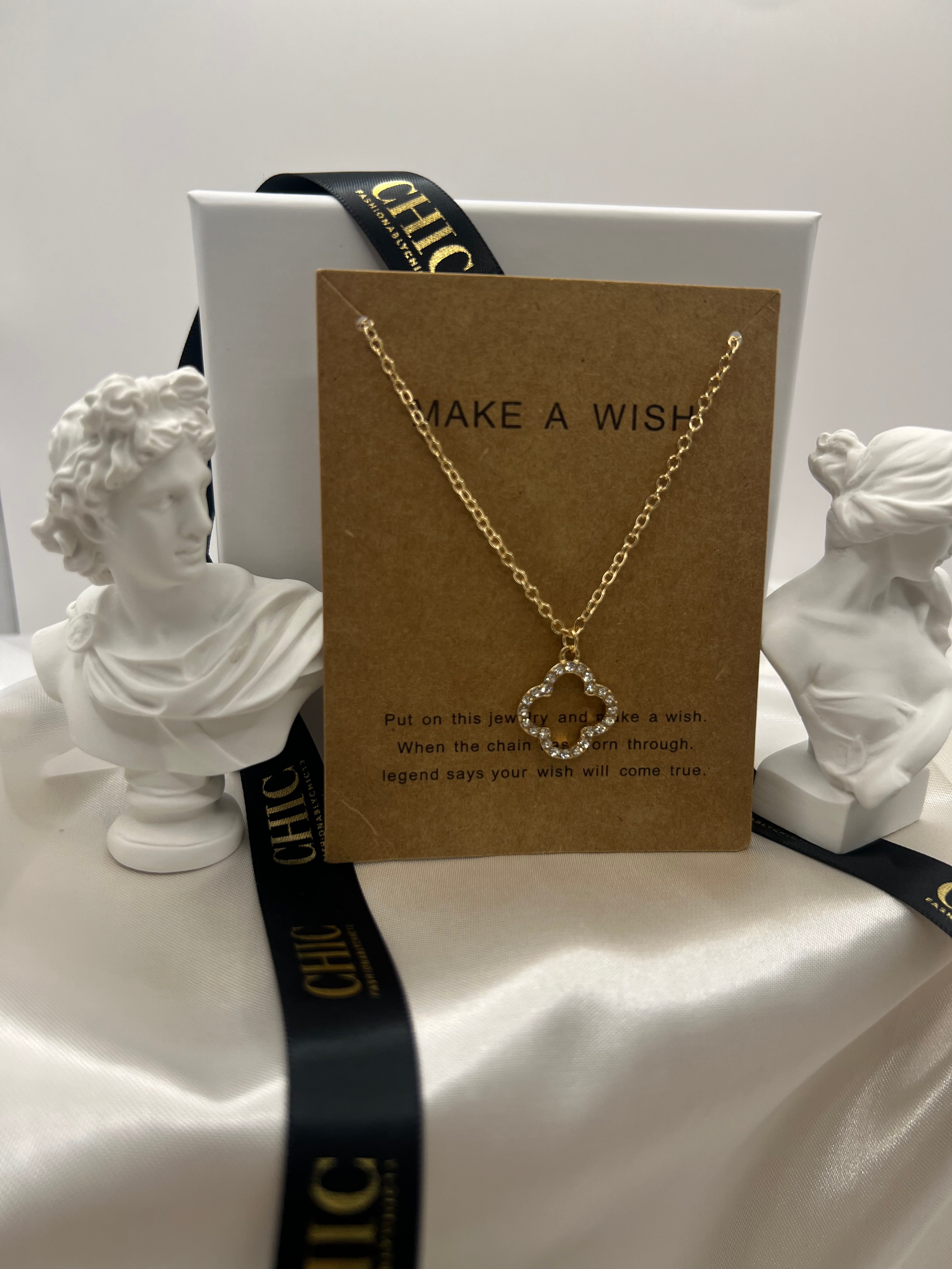 Gold and Glitter No Fill Necklace