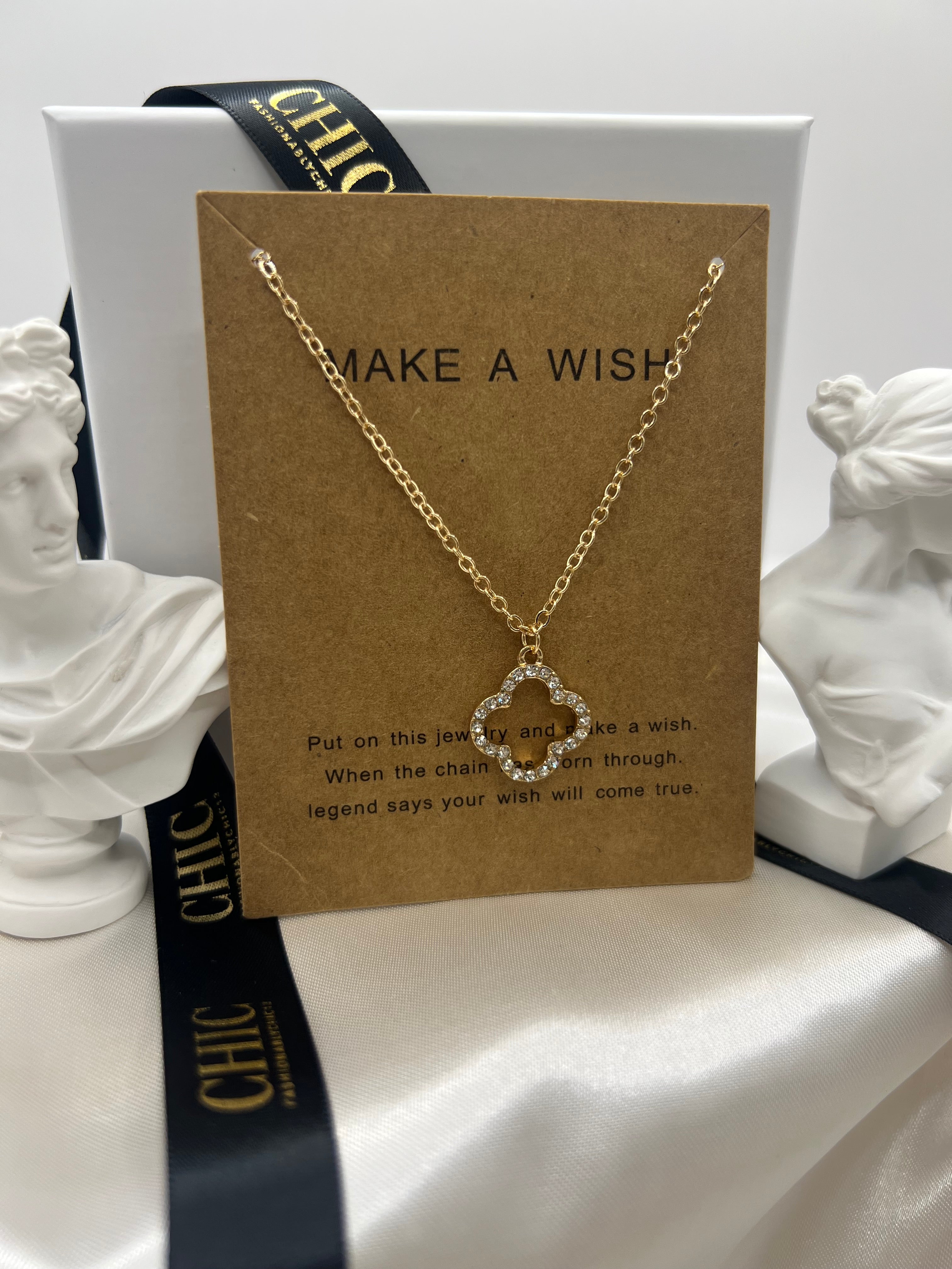 Gold and Glitter No Fill Necklace