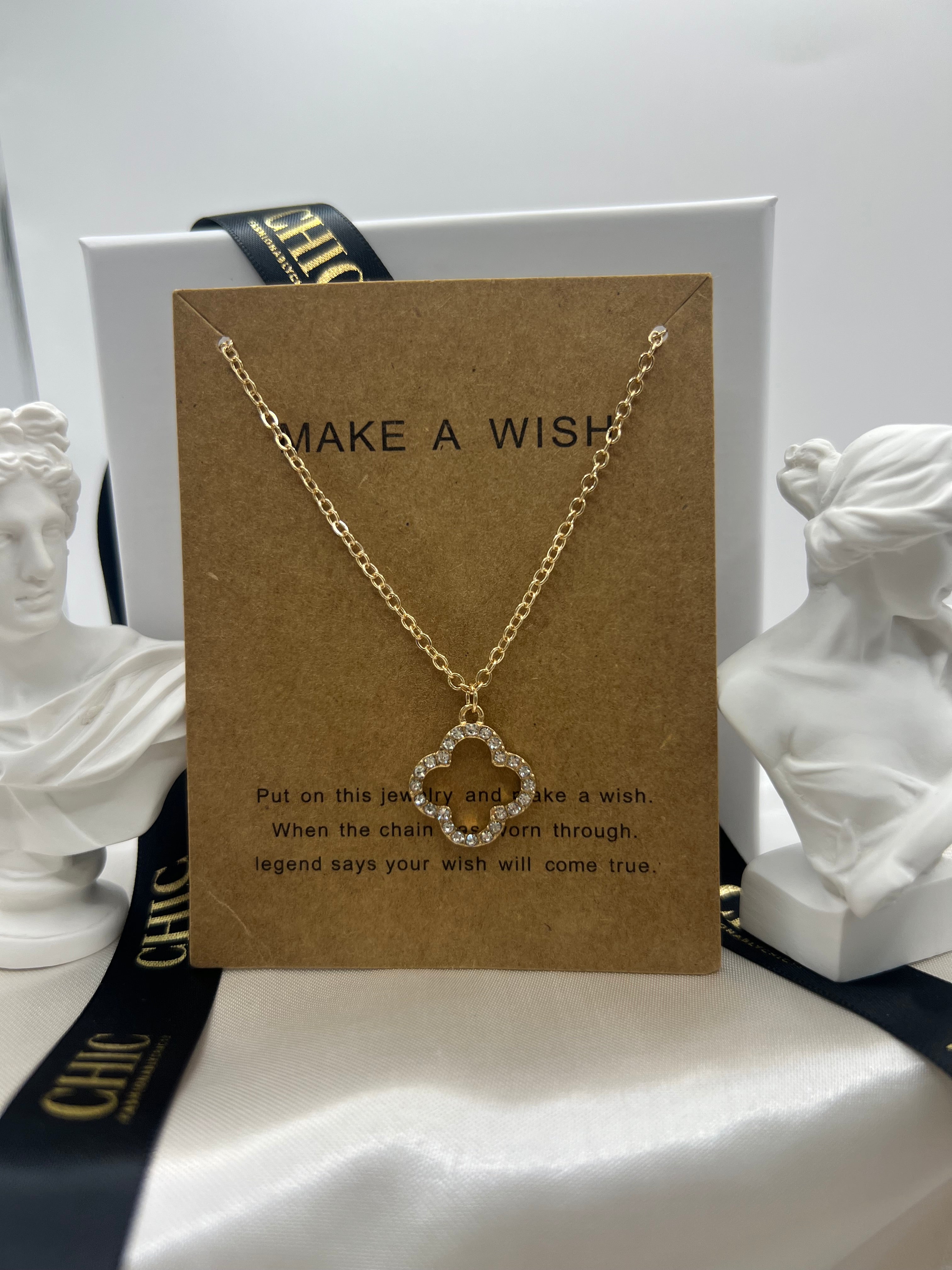 Gold and Glitter No Fill Necklace