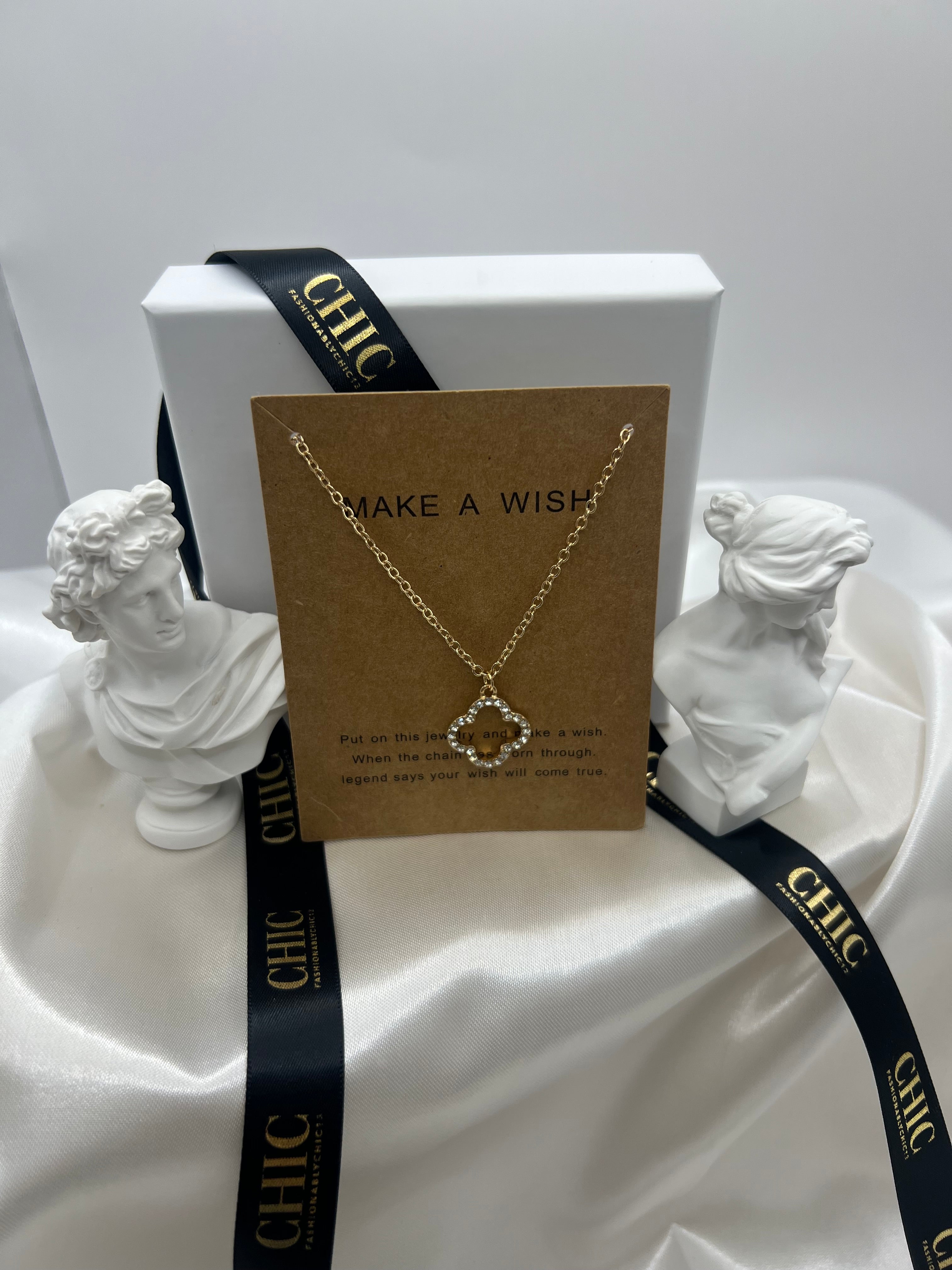 Gold and Glitter No Fill Necklace