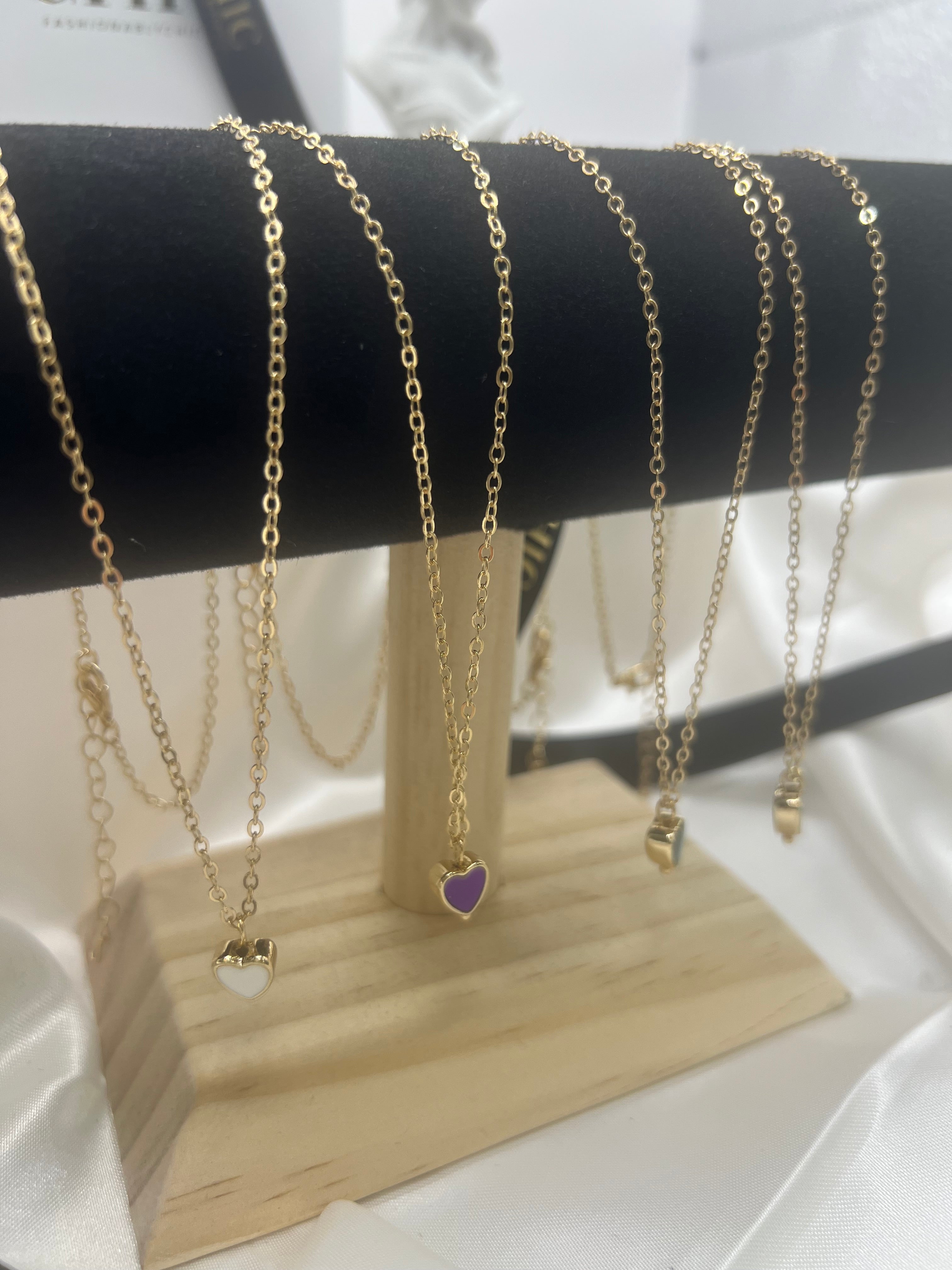 Coloured Heart Necklace