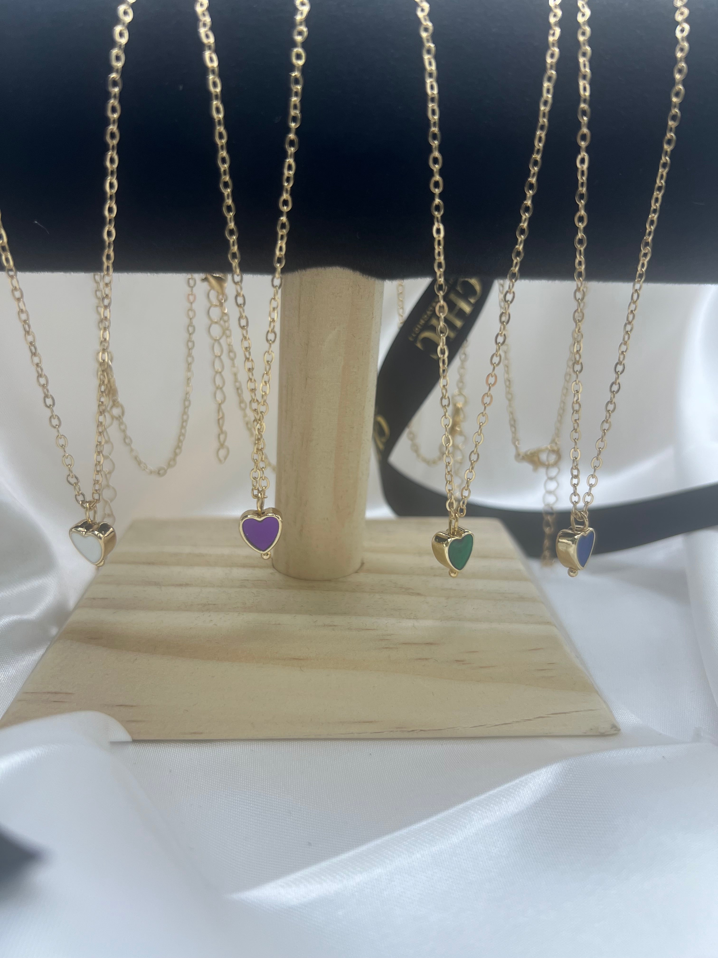 Coloured Heart Necklace