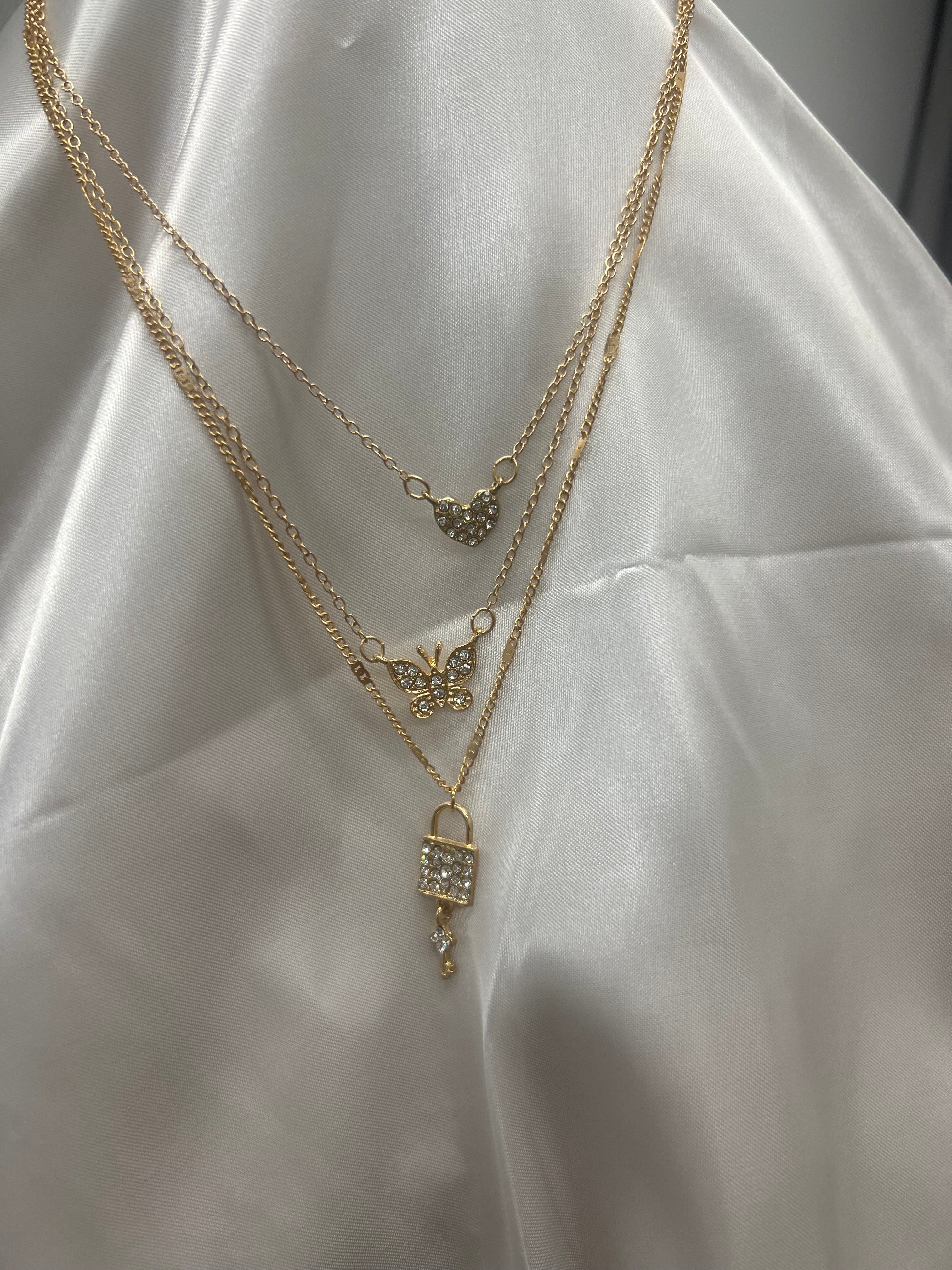 Set of 3 Gold Necklaces