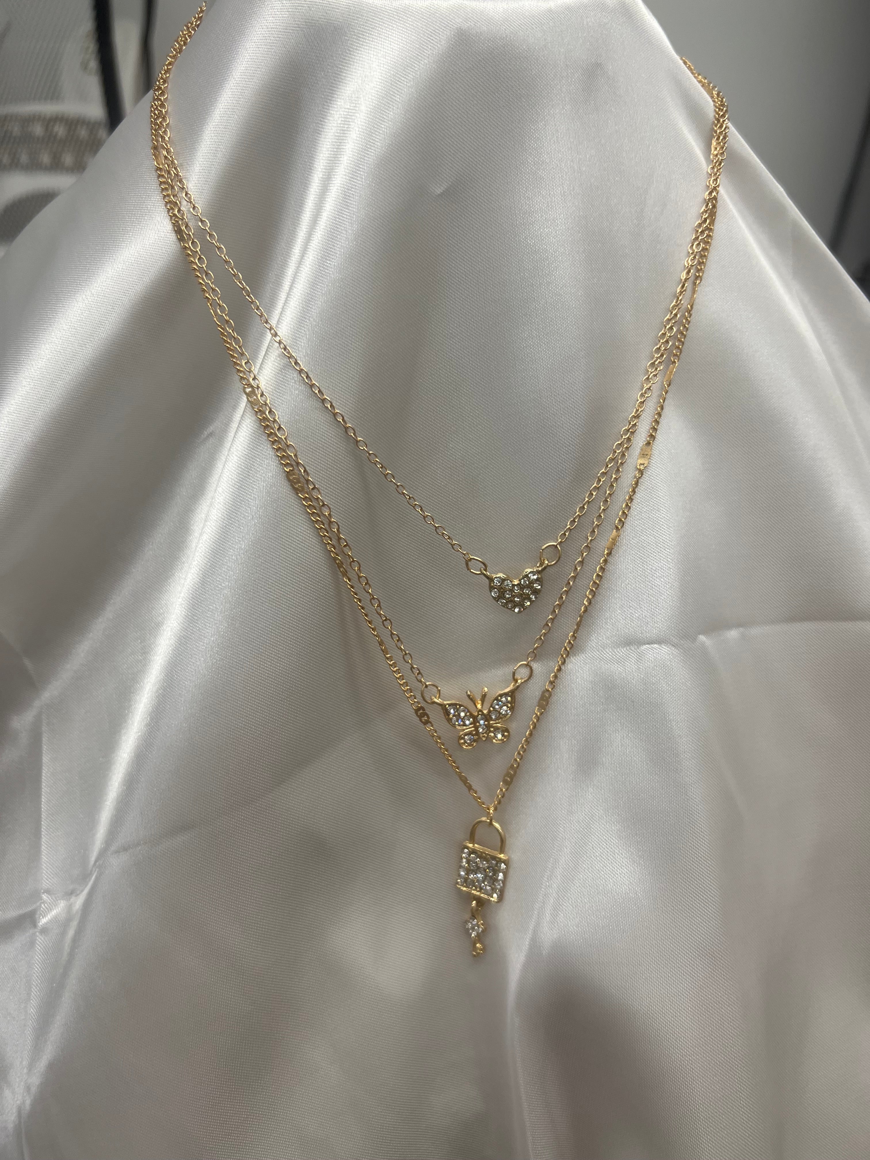 Set of 3 Gold Necklaces