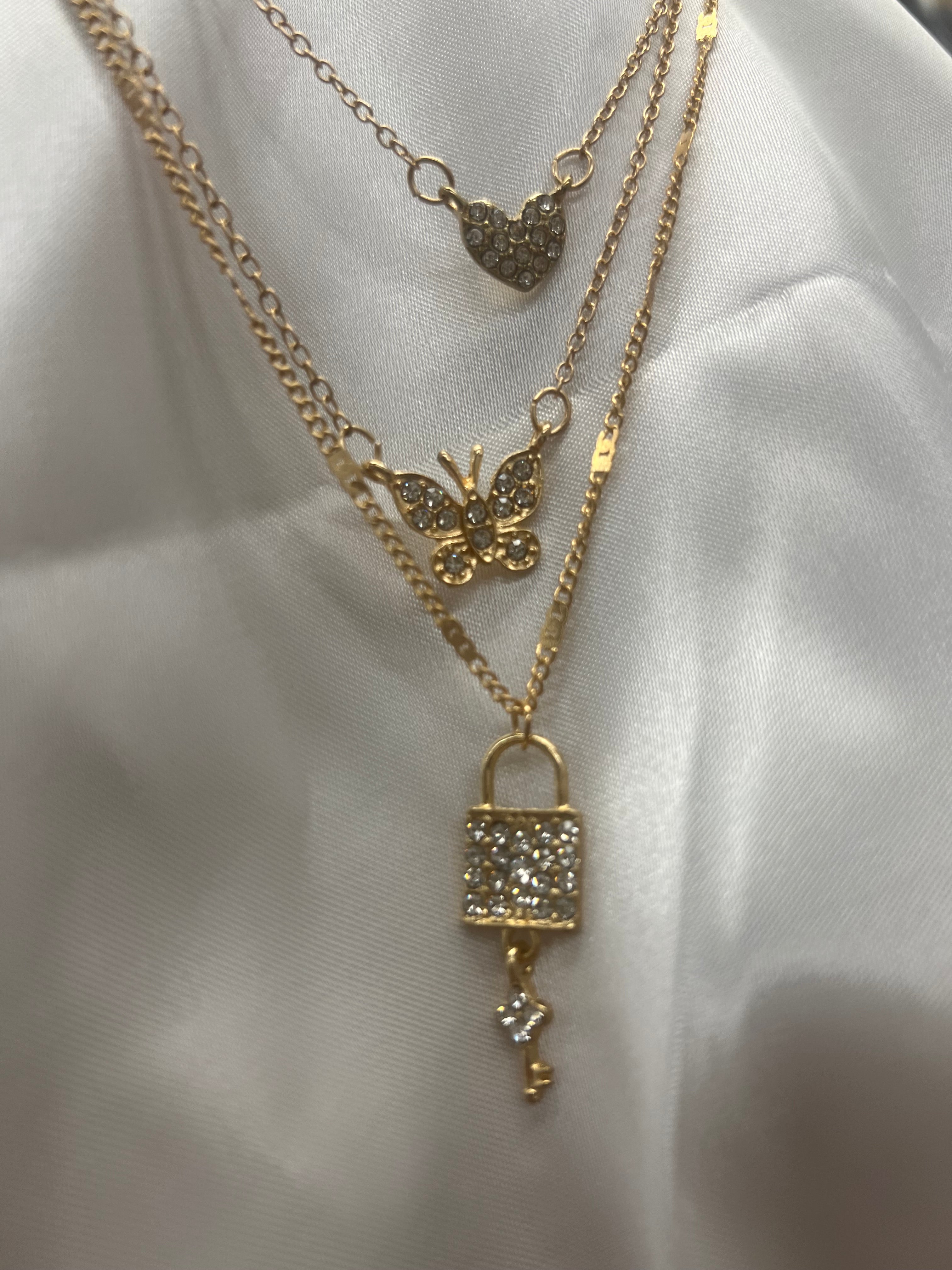 Set of 3 Gold Necklaces