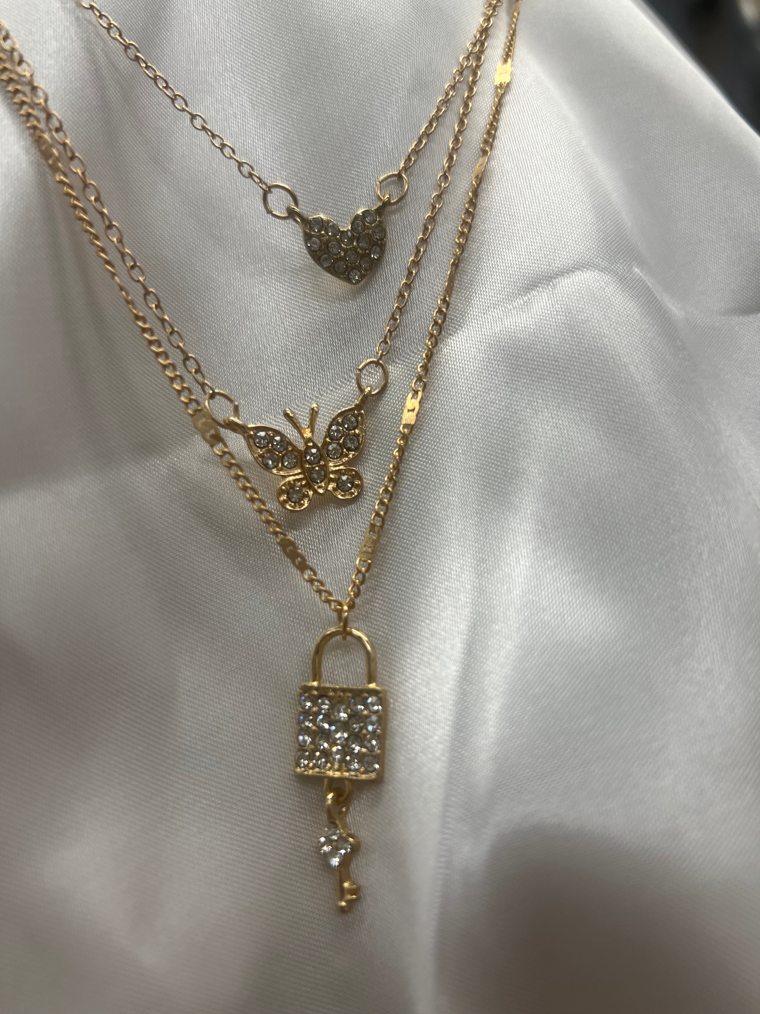 Set of 3 Gold Necklaces