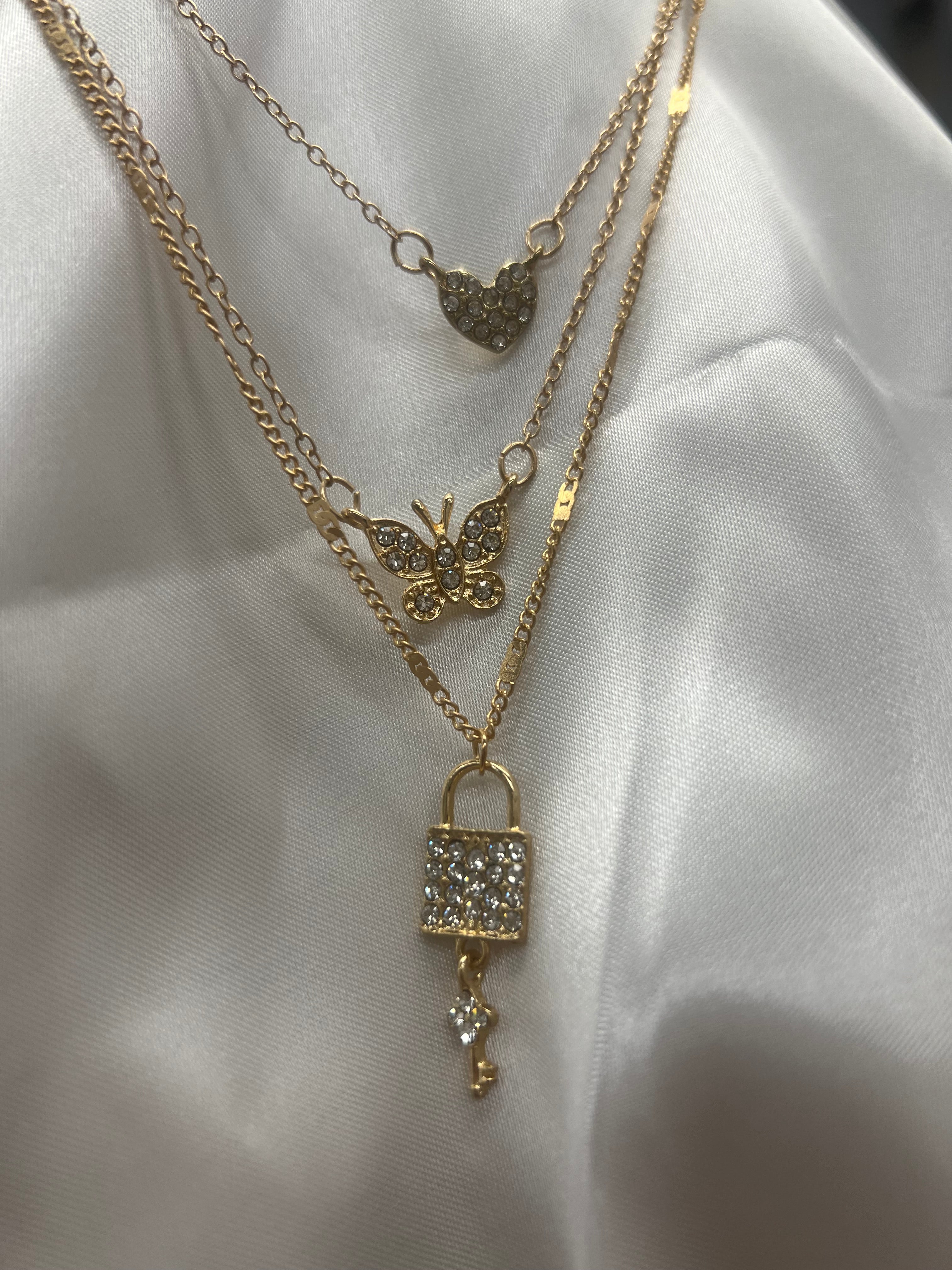 Set of 3 Gold Necklaces