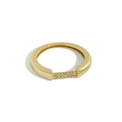 Minimalism Micro Setting CZ 925 Sterling Silver Ring