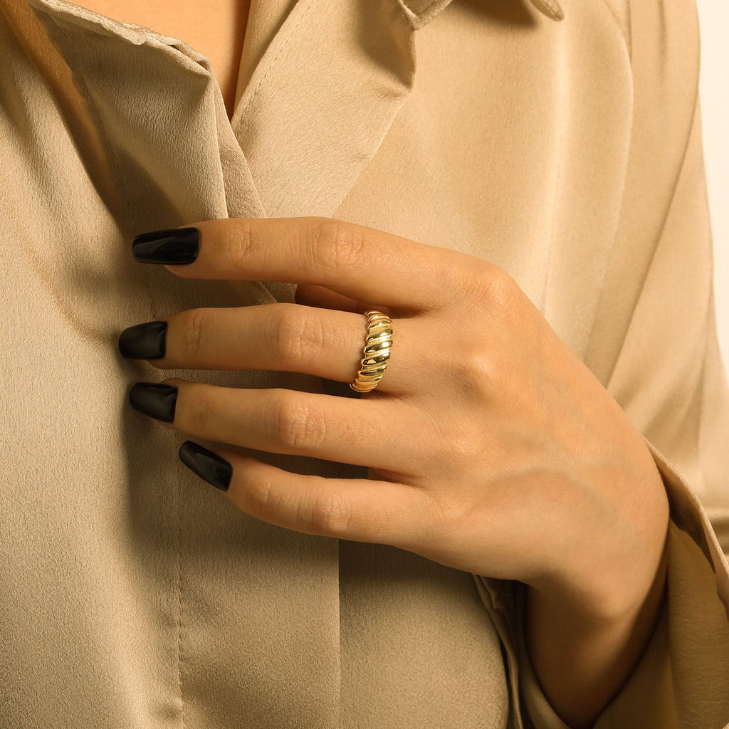 Fashion Outfit Street Style Gear Sterling Silver Adjustable Ring