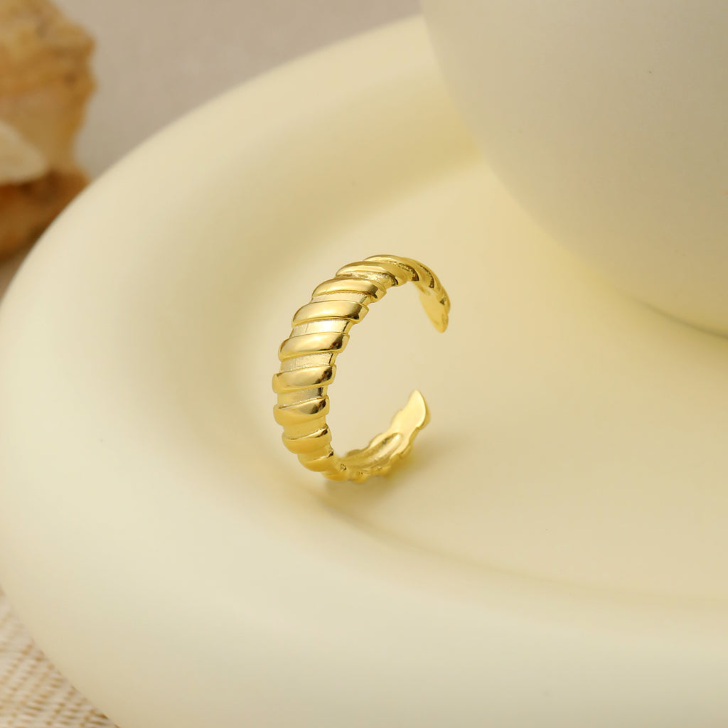 Fashion Outfit Street Style Gear Sterling Silver Adjustable Ring